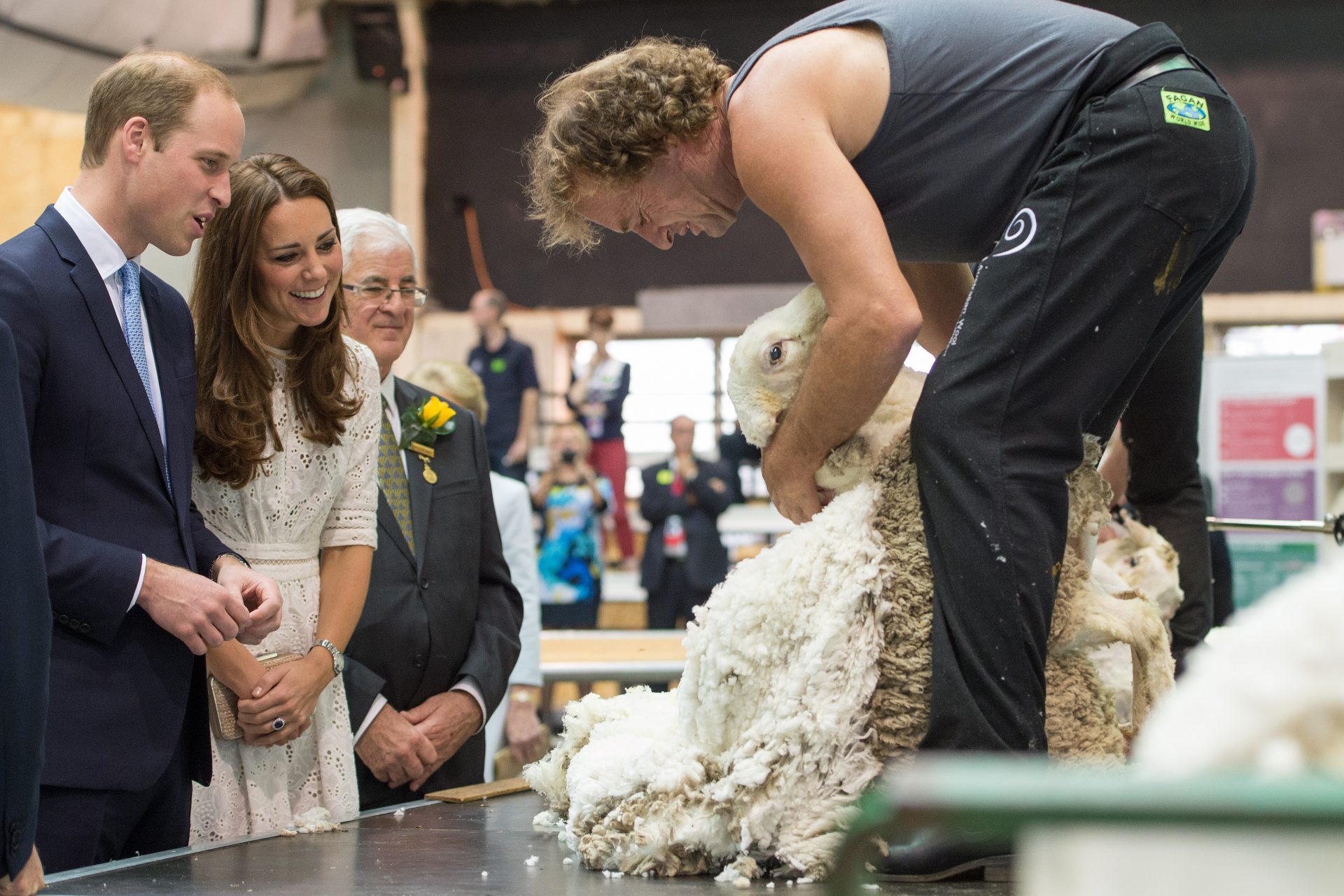 William and Catherine at the Royal Easter Show