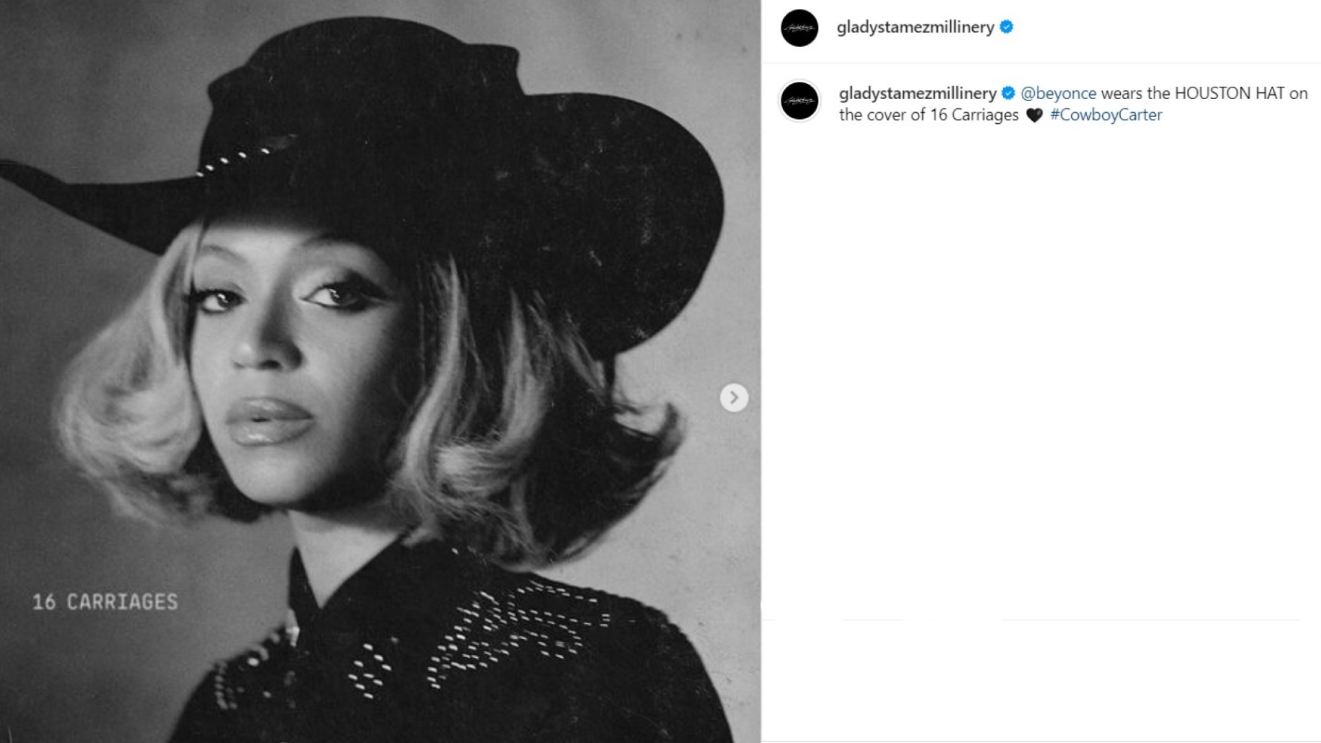 Beyoncé and Maluma also wear Gladyz Tamez hats