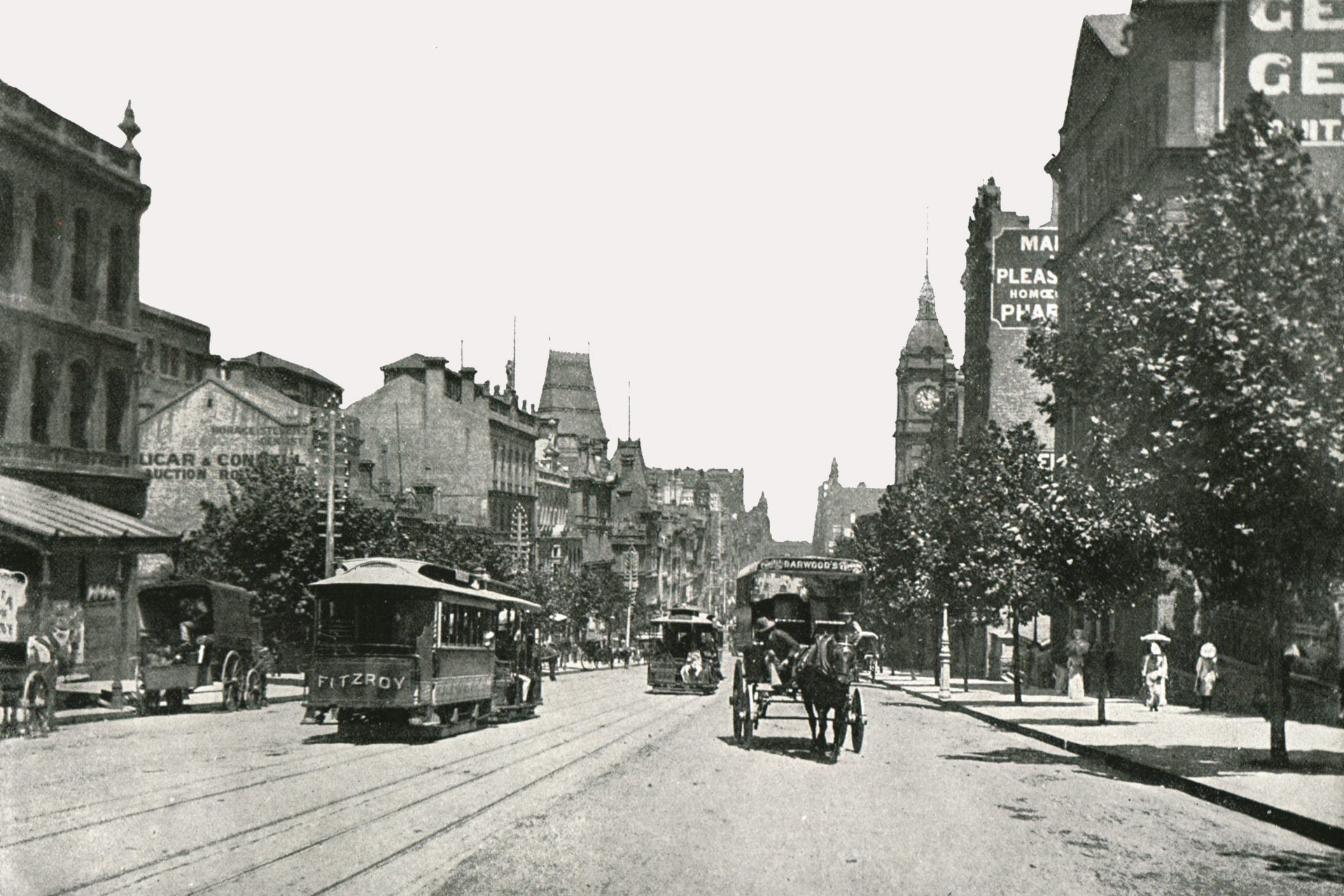 Then: Collins Street (circa 1895)