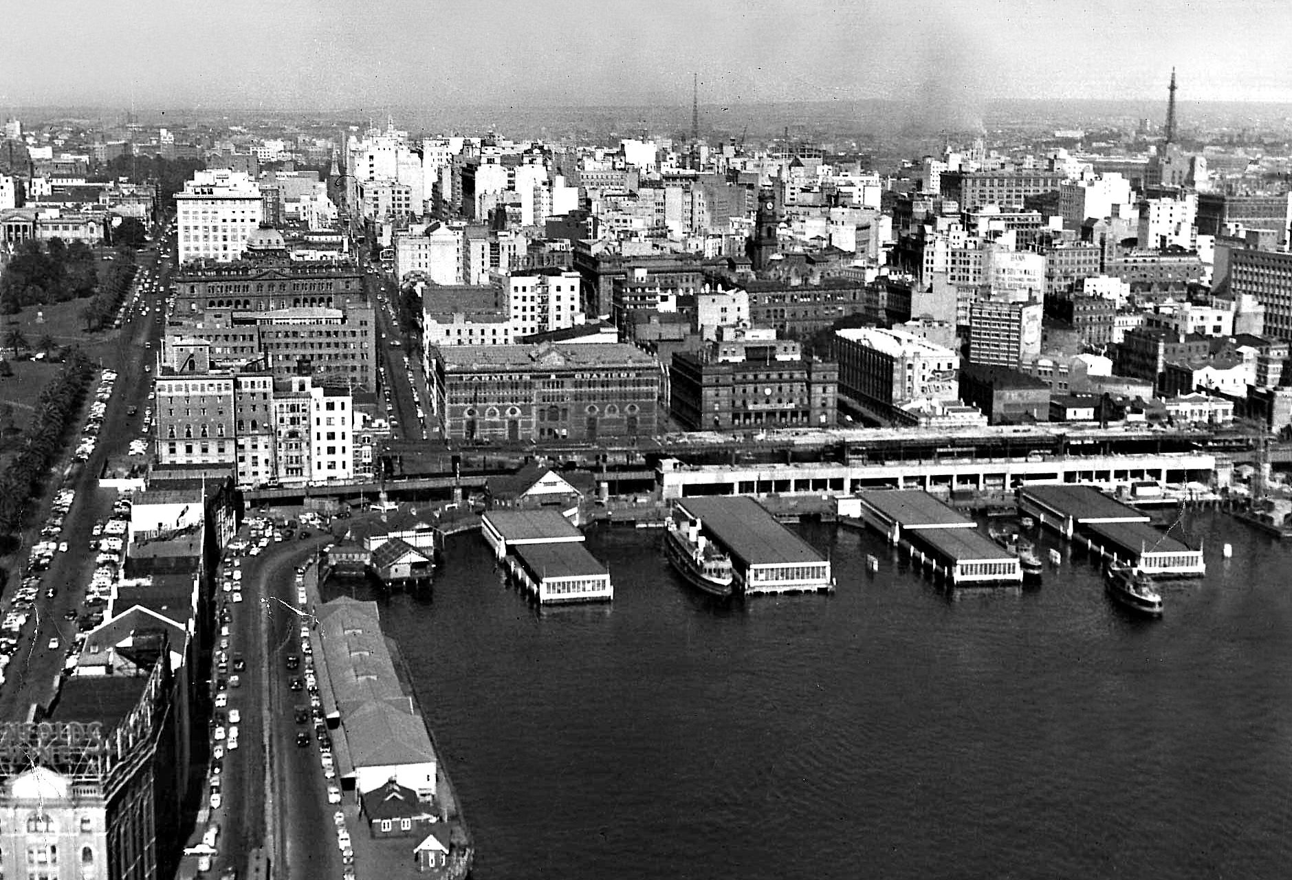 Then: City Skyline from Sydney Harbour