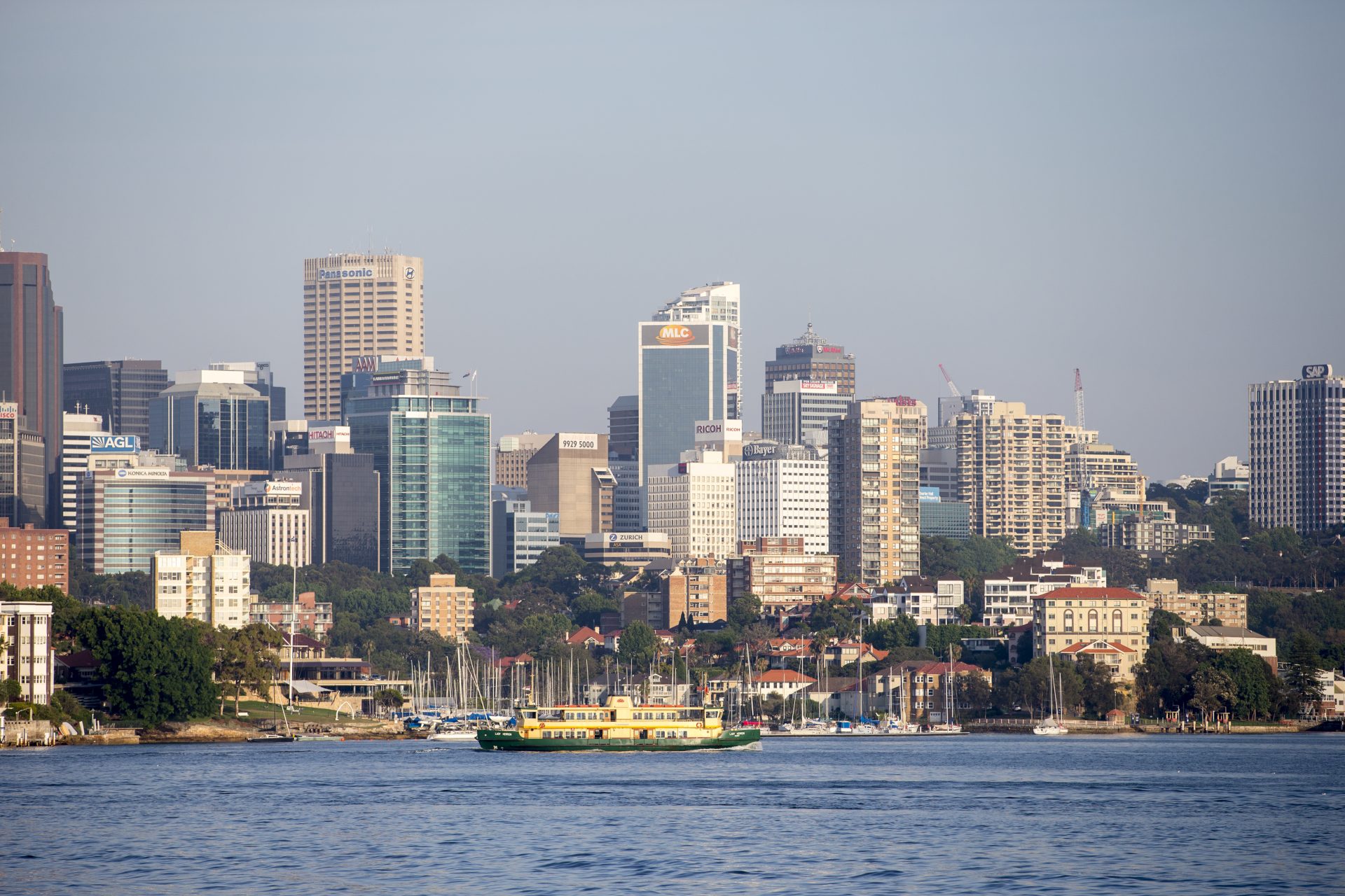 Now: City Skyline from Sydney Harbour