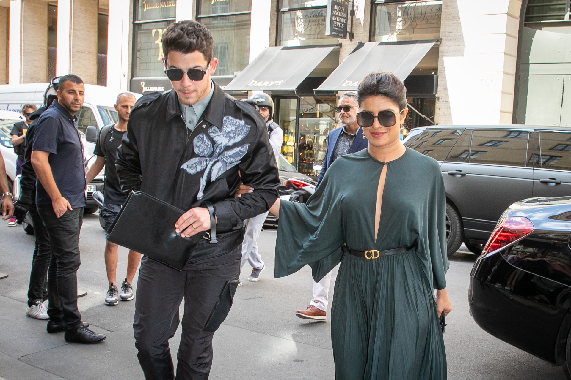 Nick and Priyanka in matching Christian Diors