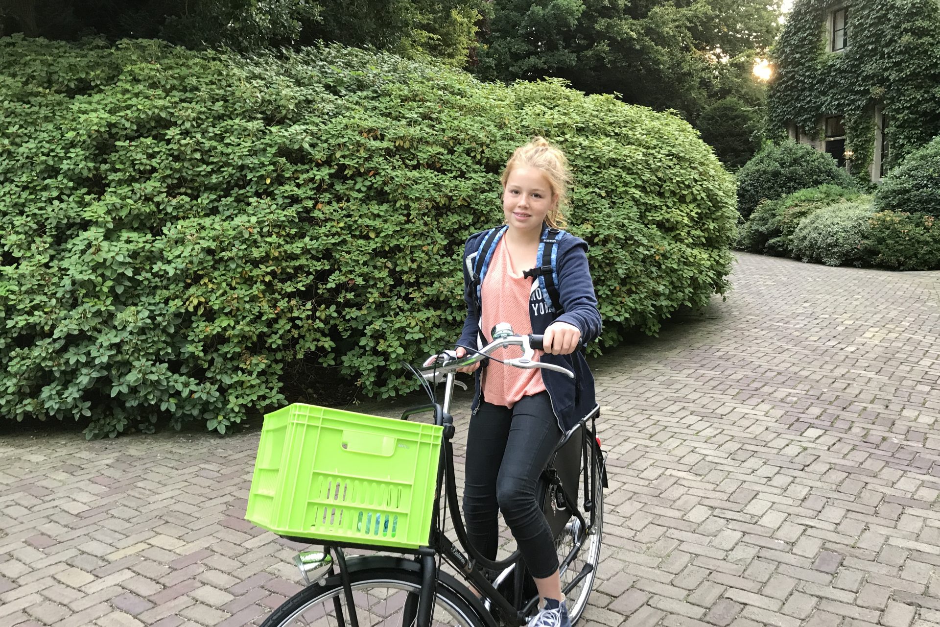 2017: On the bike to school