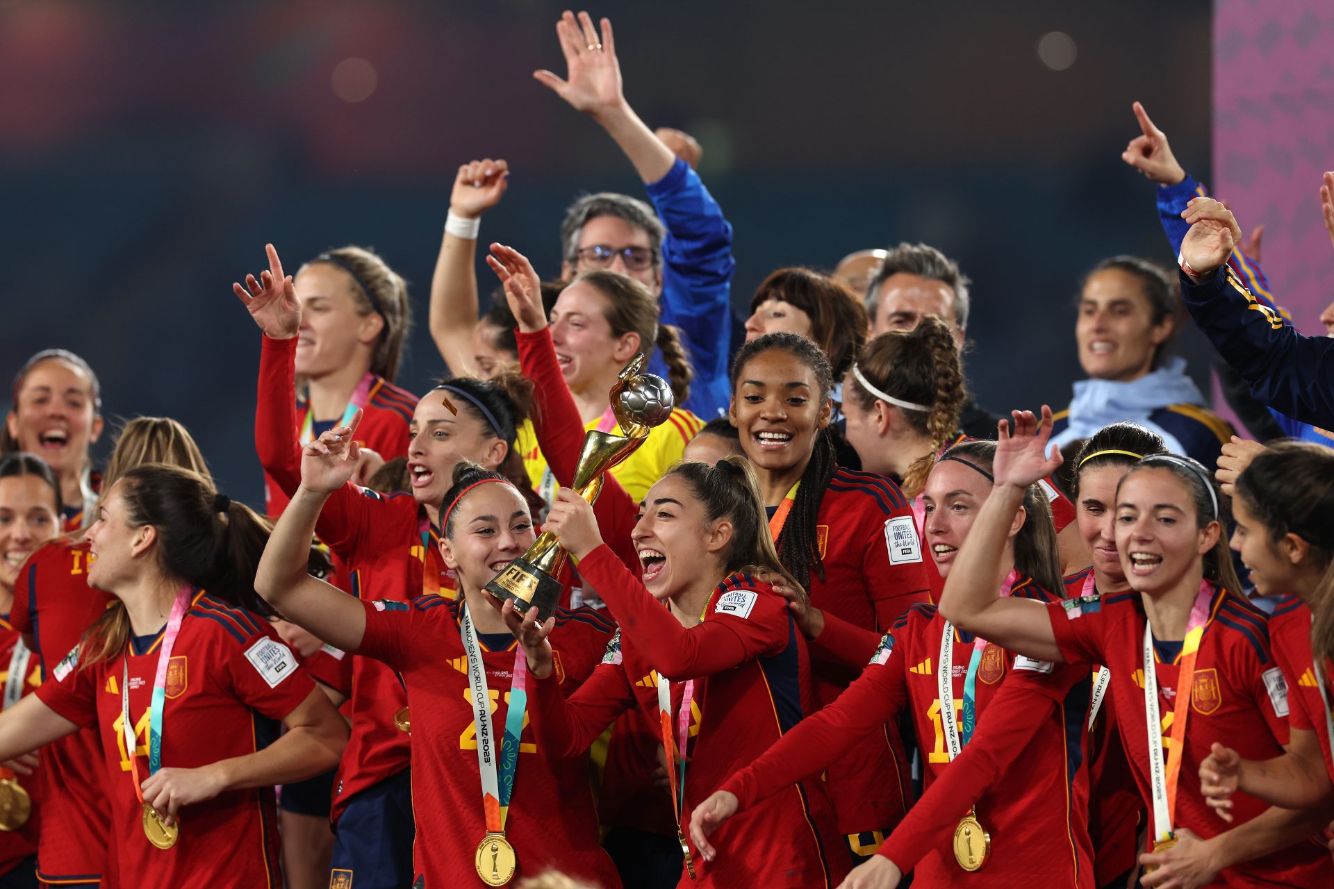 Las imágenes más emocionantes de la victoria de España en el Mundial femenino