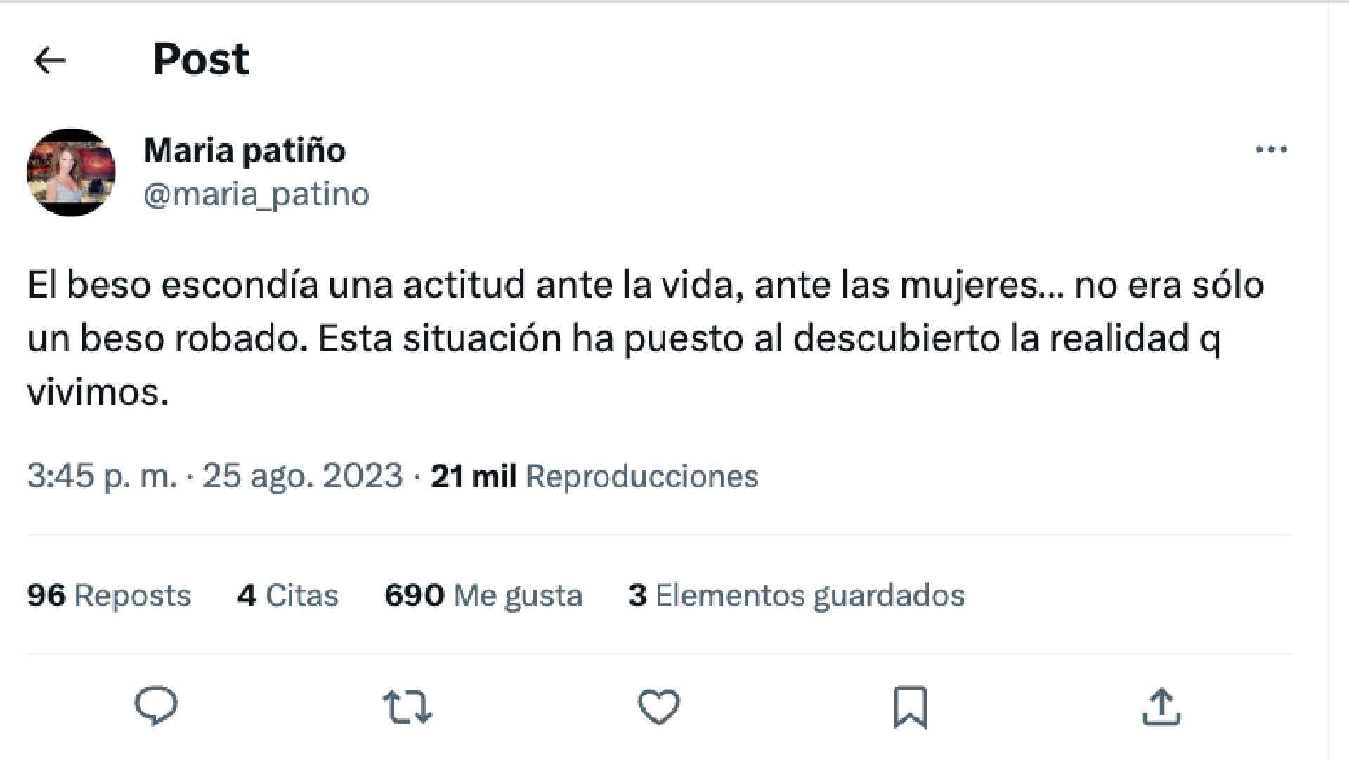 La realidad que vivimos