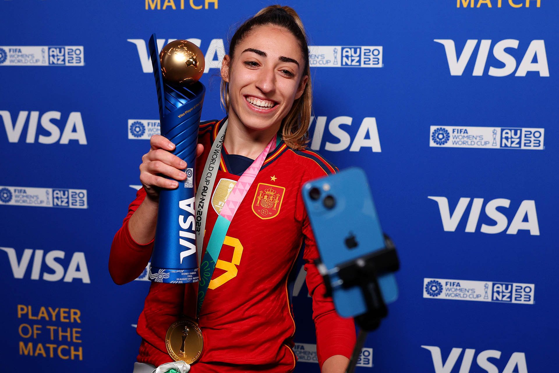 Olga Carmona, player of the match