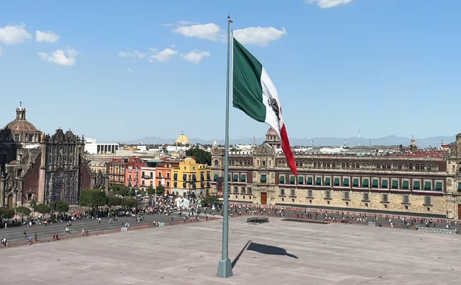 La fiesta fue en una terraza del Zócalo 