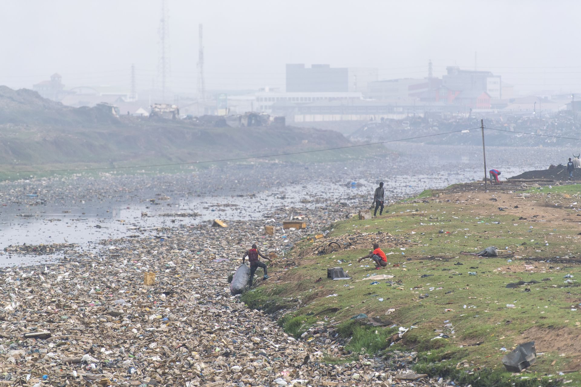 The major environmental problem of open-air landfills around the world