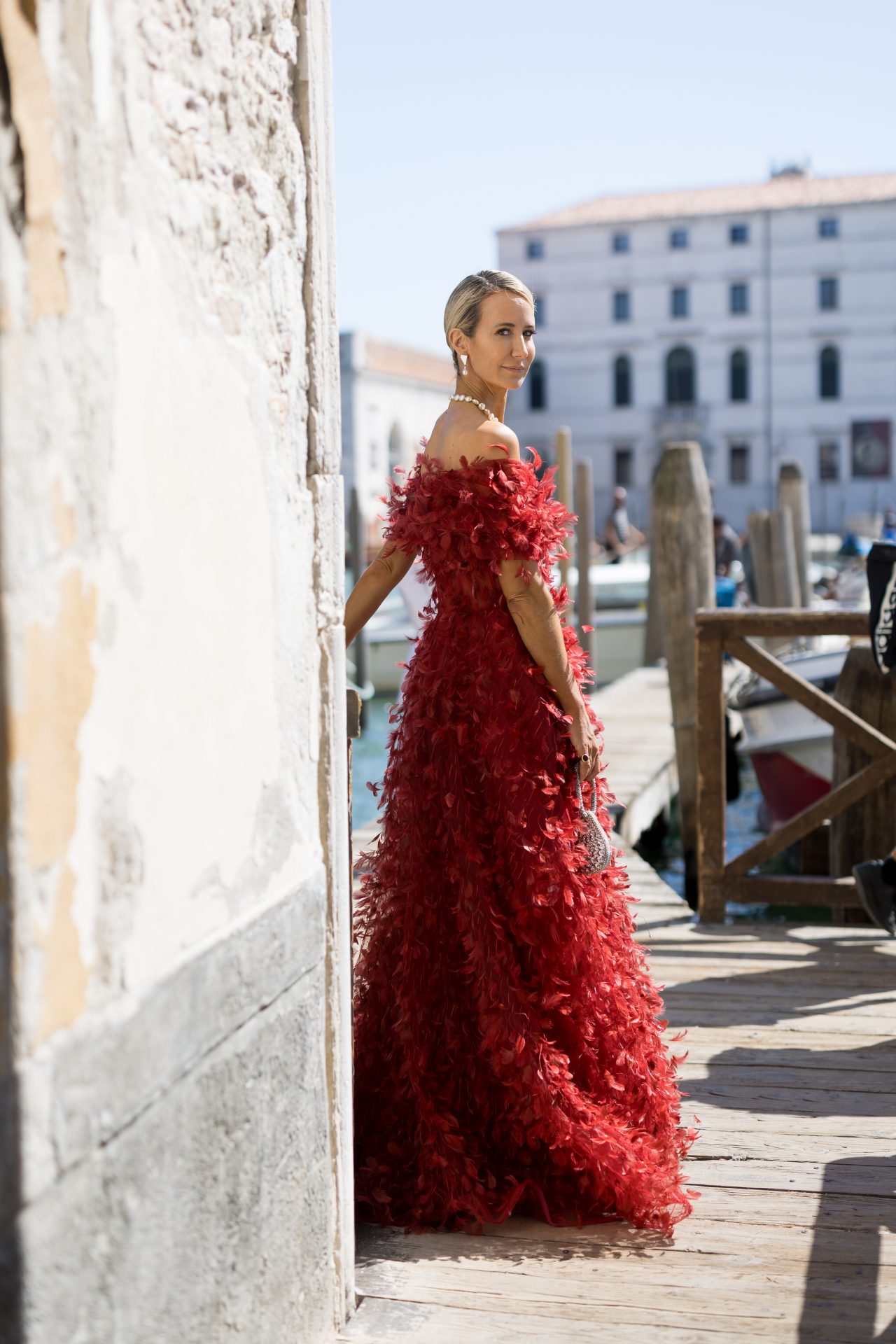 Lady in red