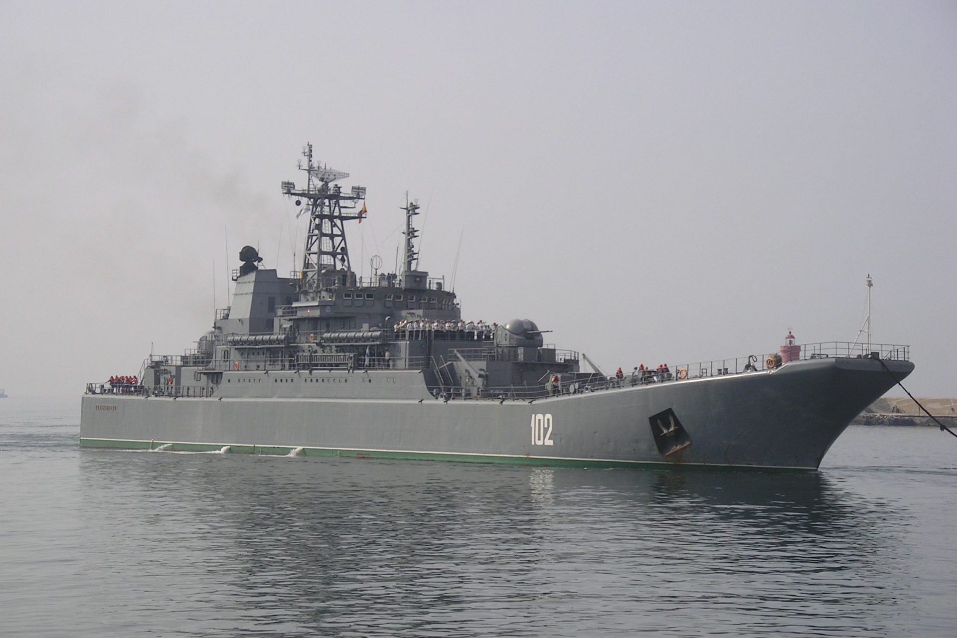 Pruebas de las pérdidas en el mar de Rusia