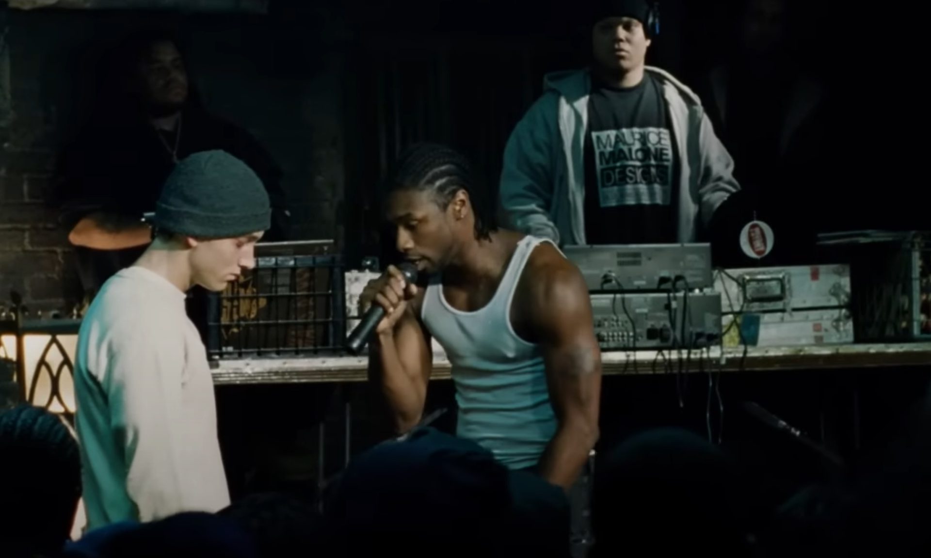 His legendary rap battle in '8 Mile'