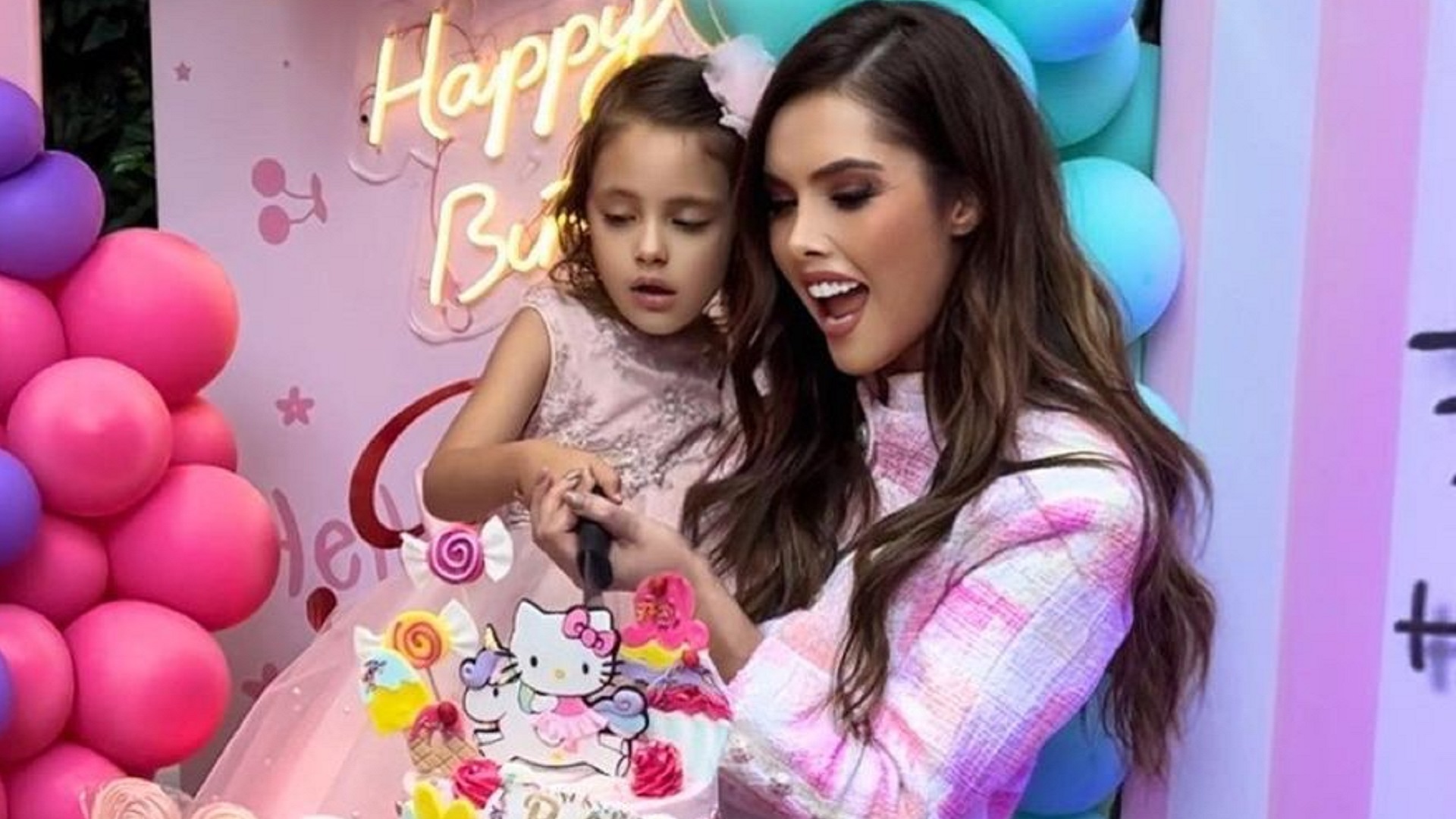 La ‘Hello Kitty Party’ que Marlene Favela le hizo a su hija por su cumpleaños 