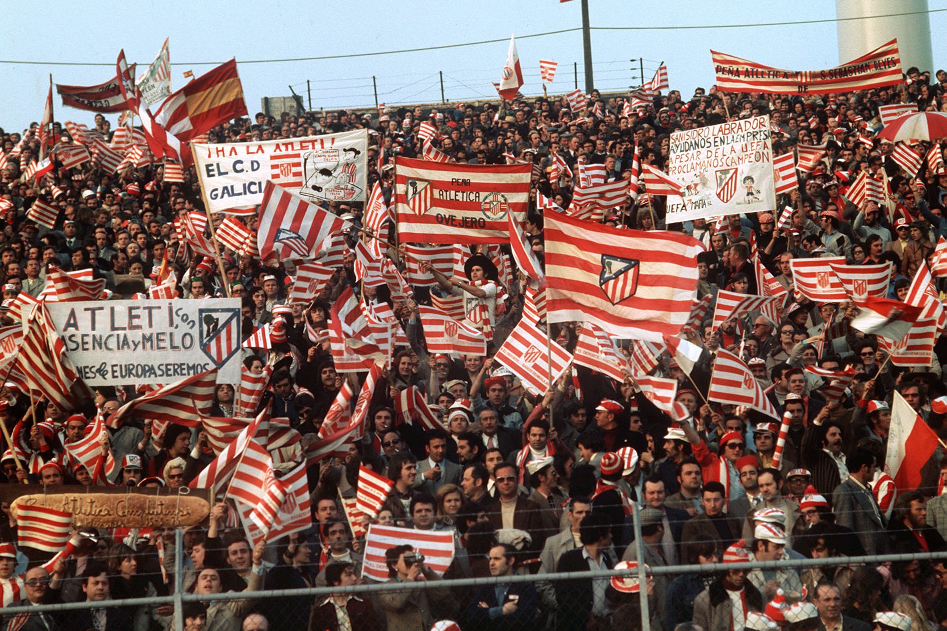 La plantilla del Atlético de Madrid de entonces