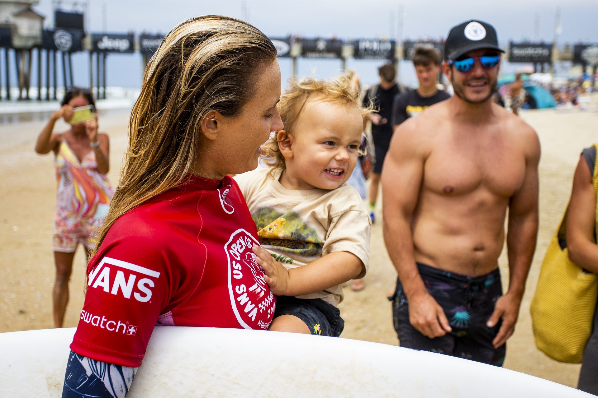 Surfando com os filhos