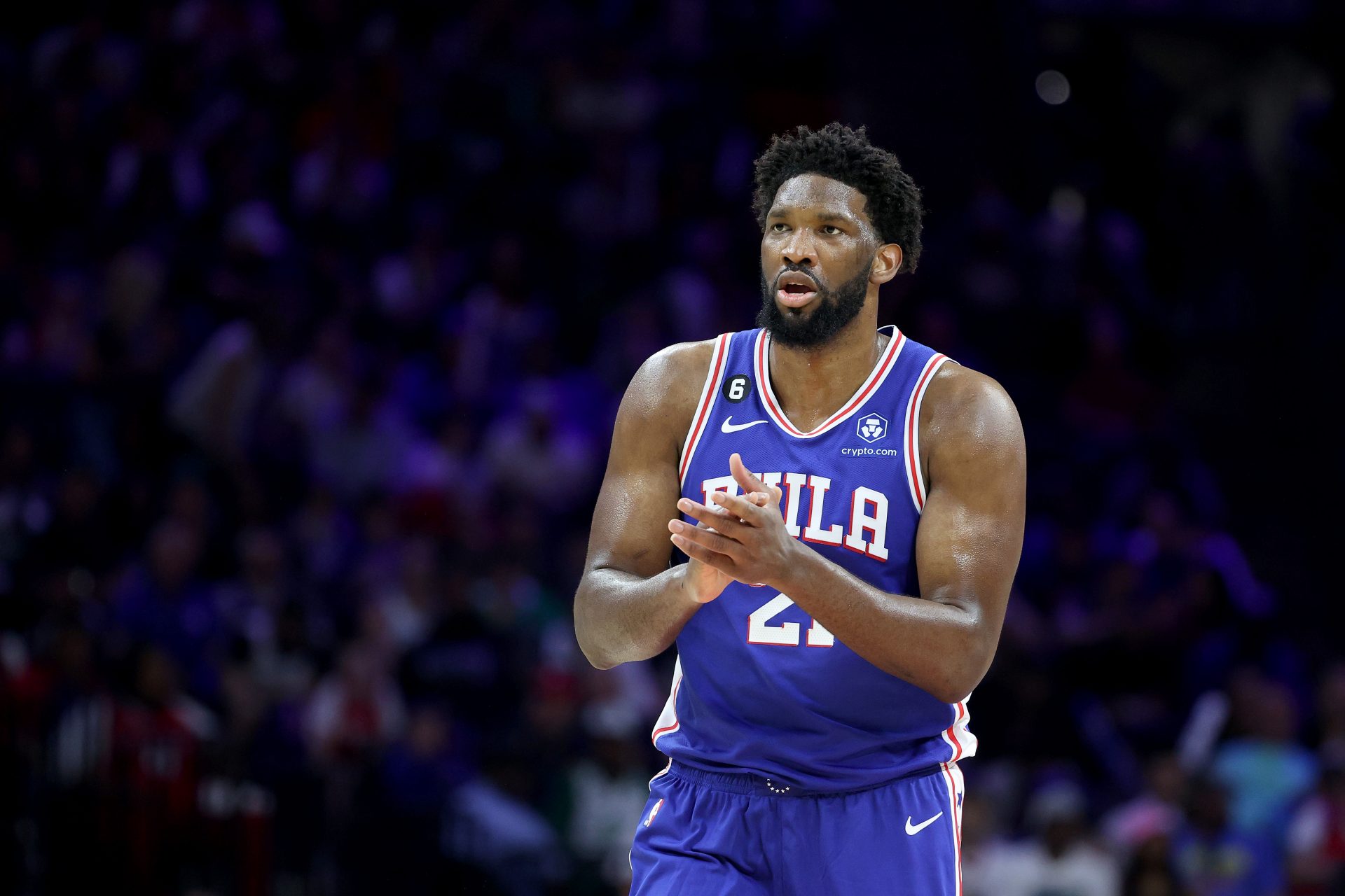 Joel Embiid con i Philadelphia 76ers