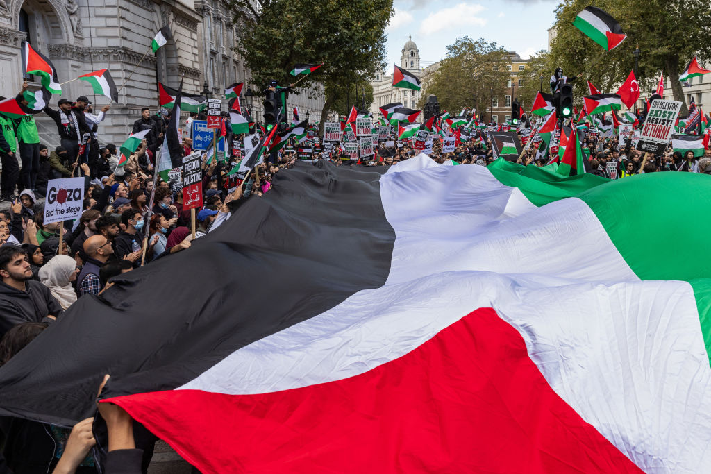 Brandir un drapeau palestinien pourrait être considéré comme illégal au Royaume-Uni