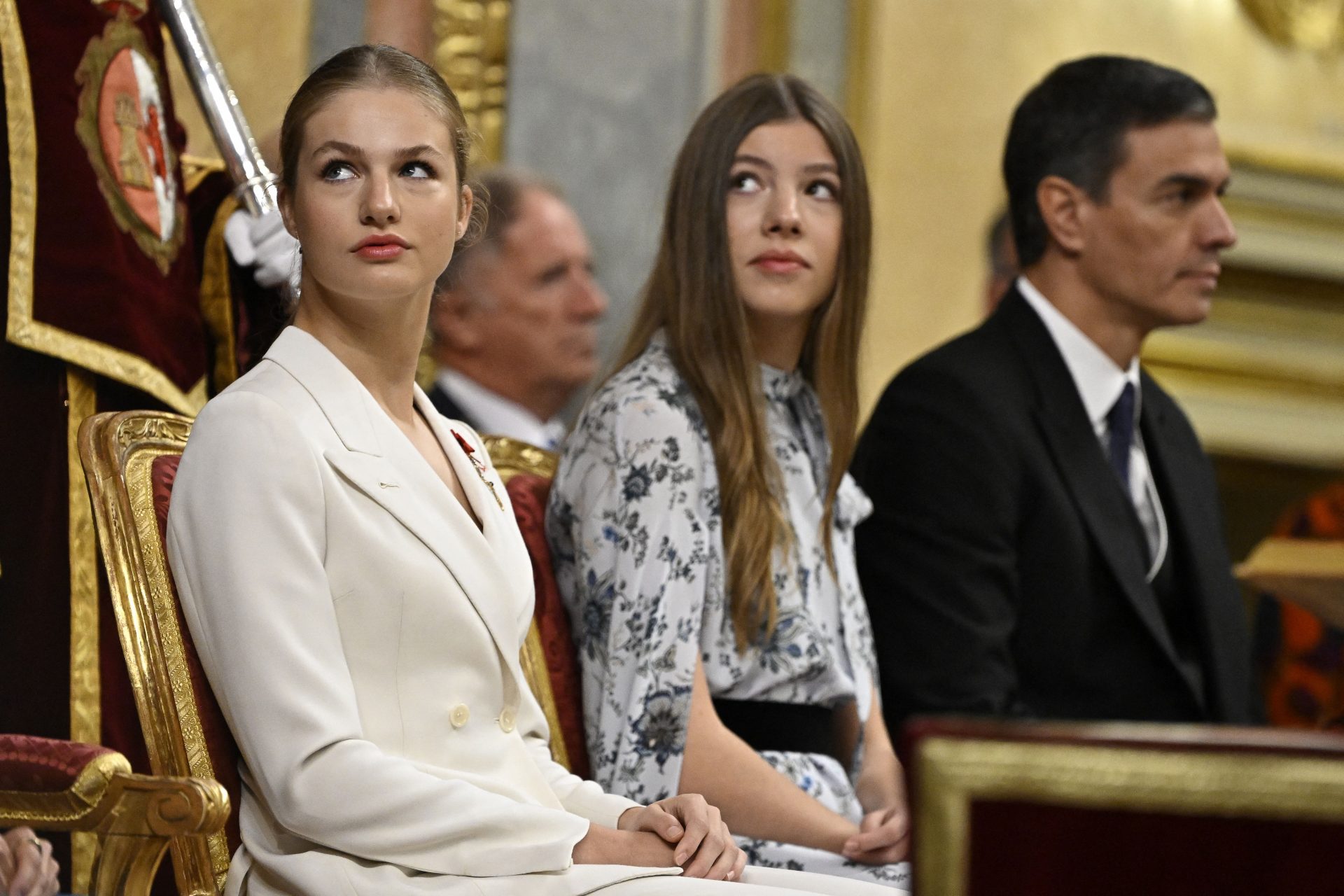 Pedro Sánchez con la princesa Leonor