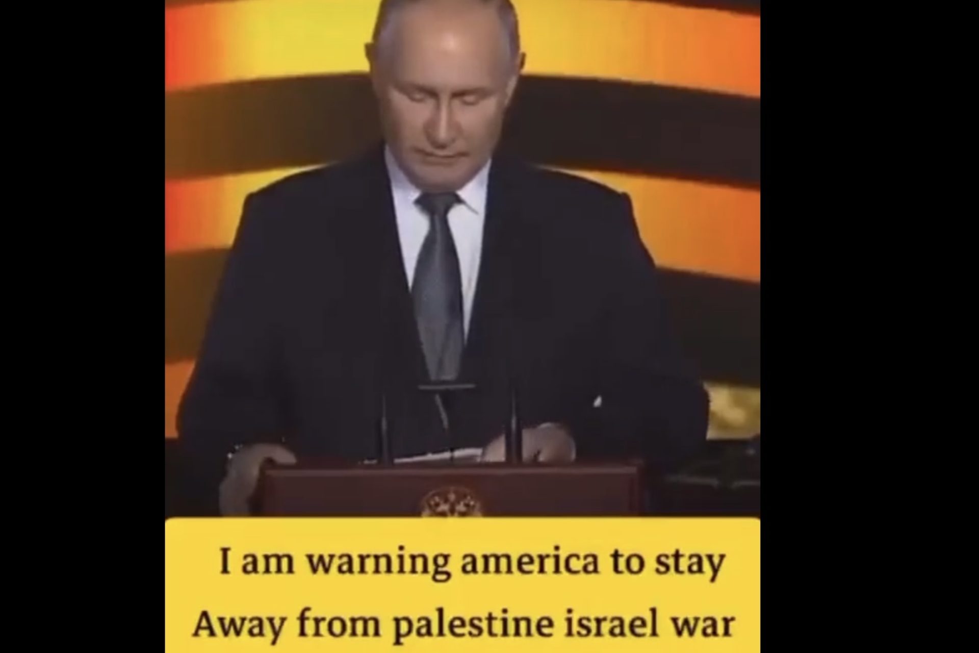 Des vidéos de Poutine avec de fausses légendes en anglais 