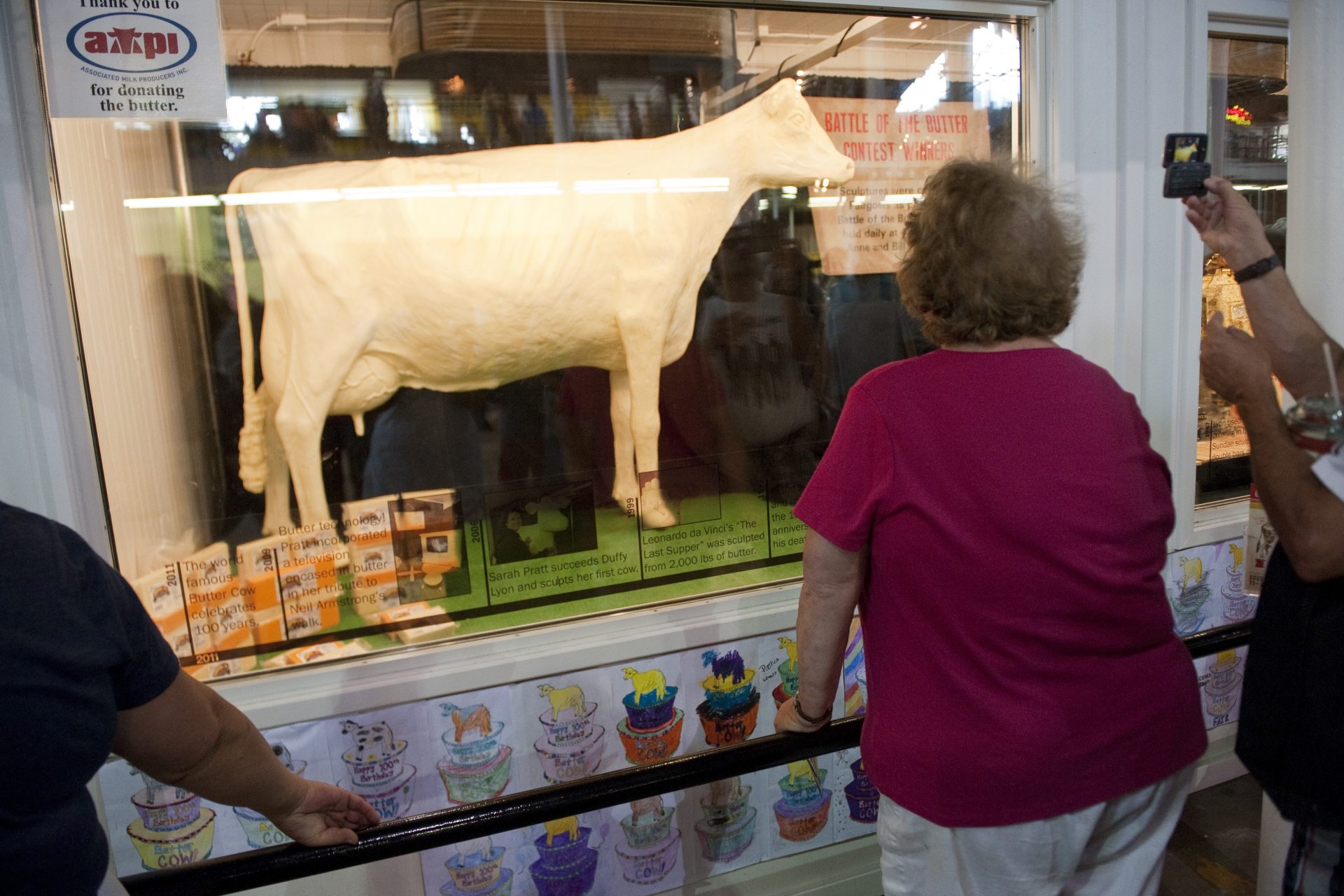 Who doesn't love a cow made of butter??