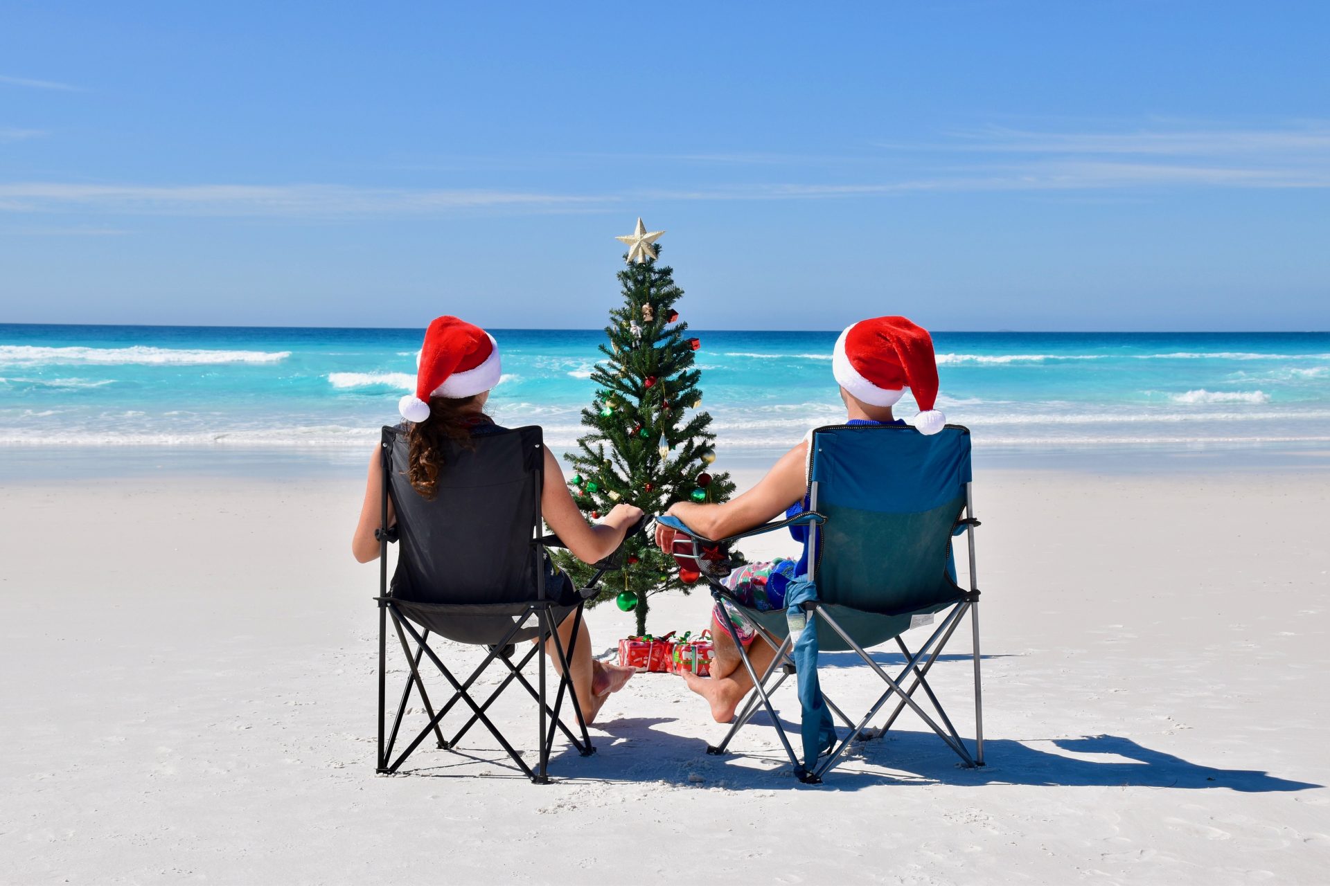 Weihnachten wird in Australien am Strand gefeiert