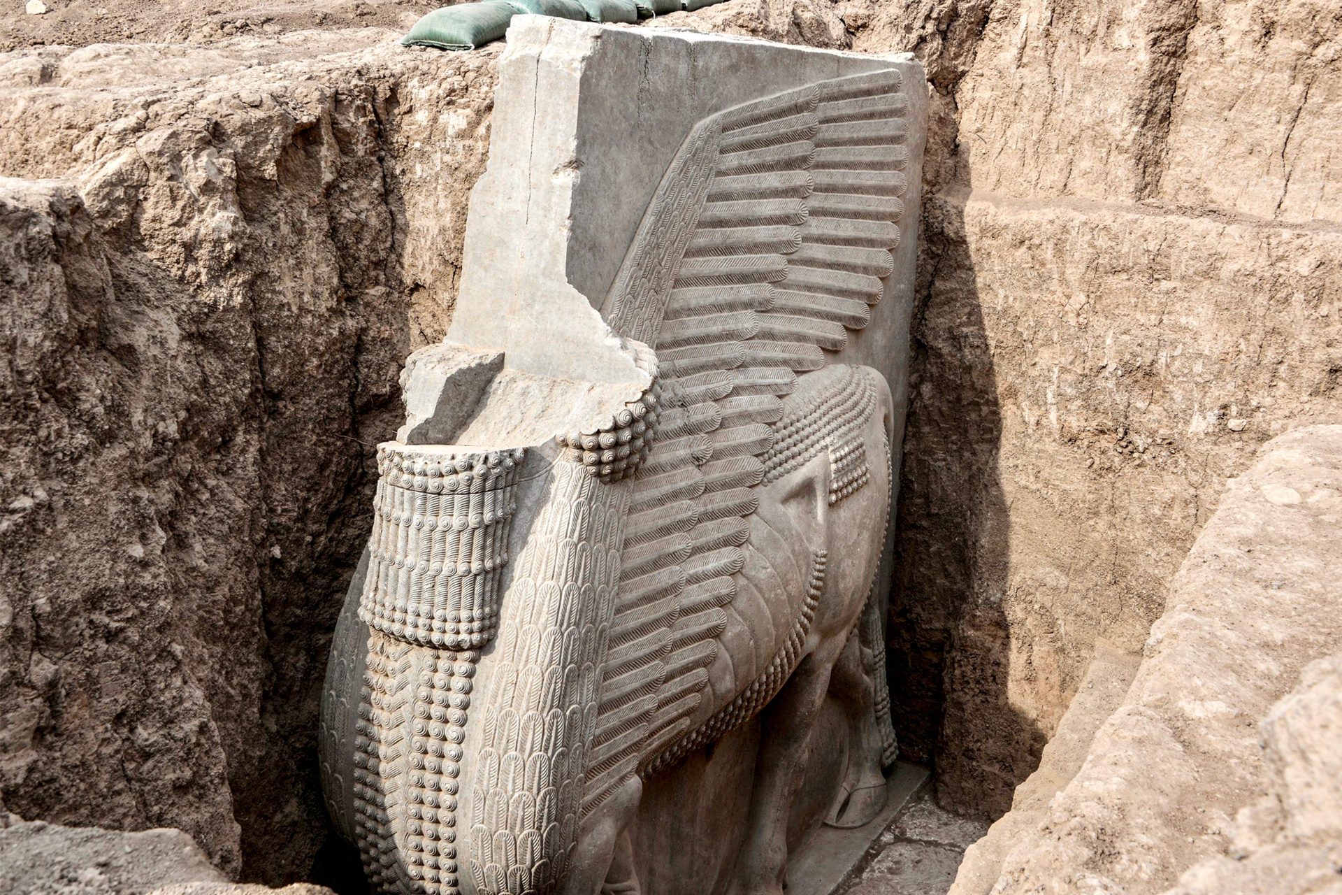 A 2,700 year-old Lamassu Statue in Iraq 