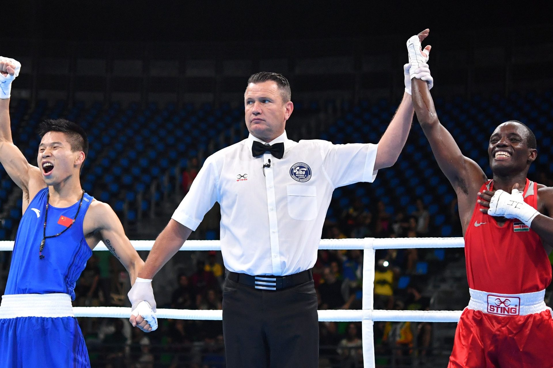 Boxer celebrates win but loses