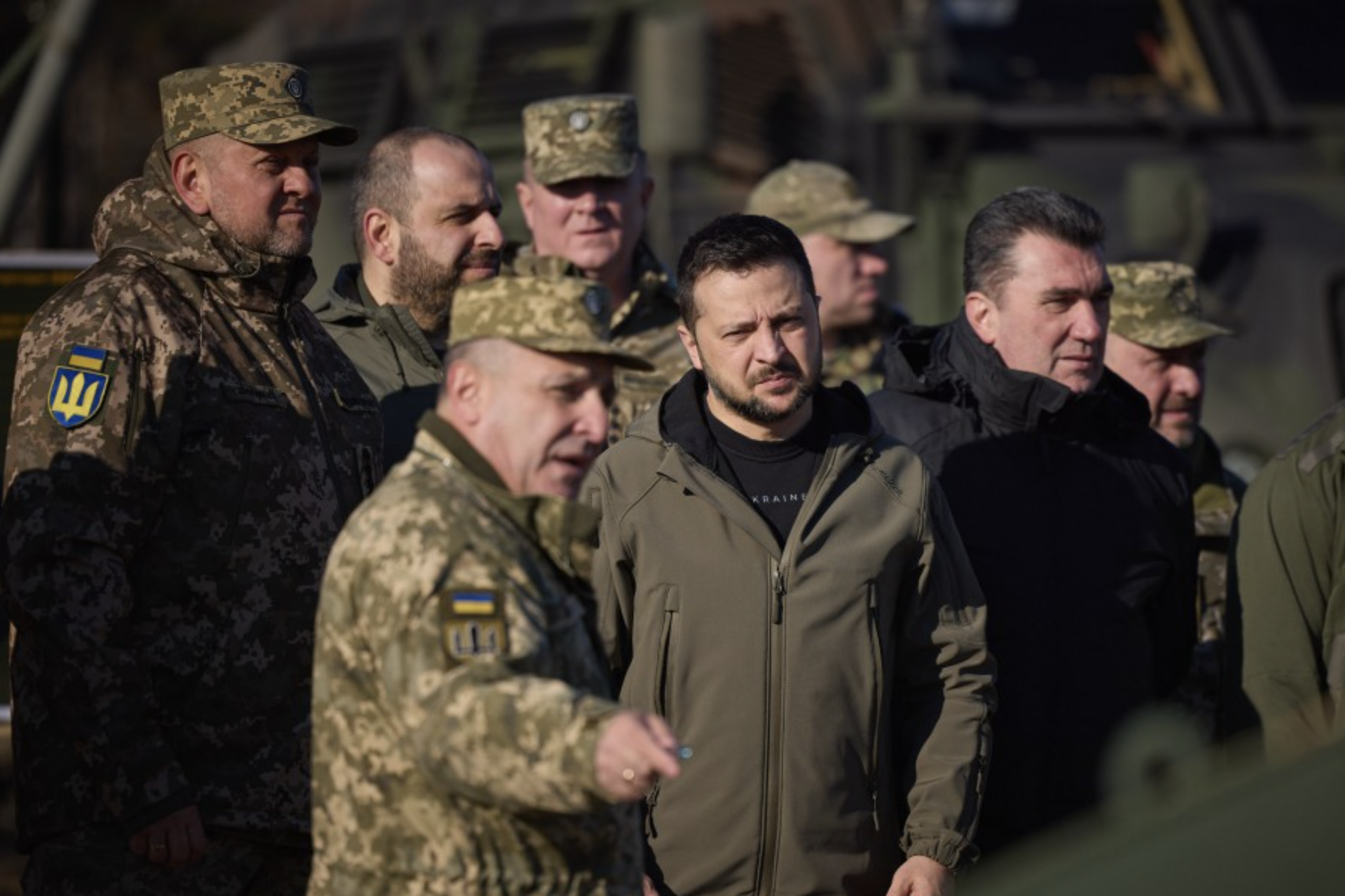 Demonstratie voor Zelensky