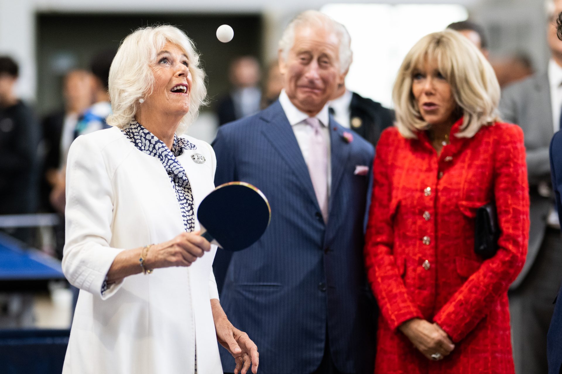 Queen Camilla and the bat