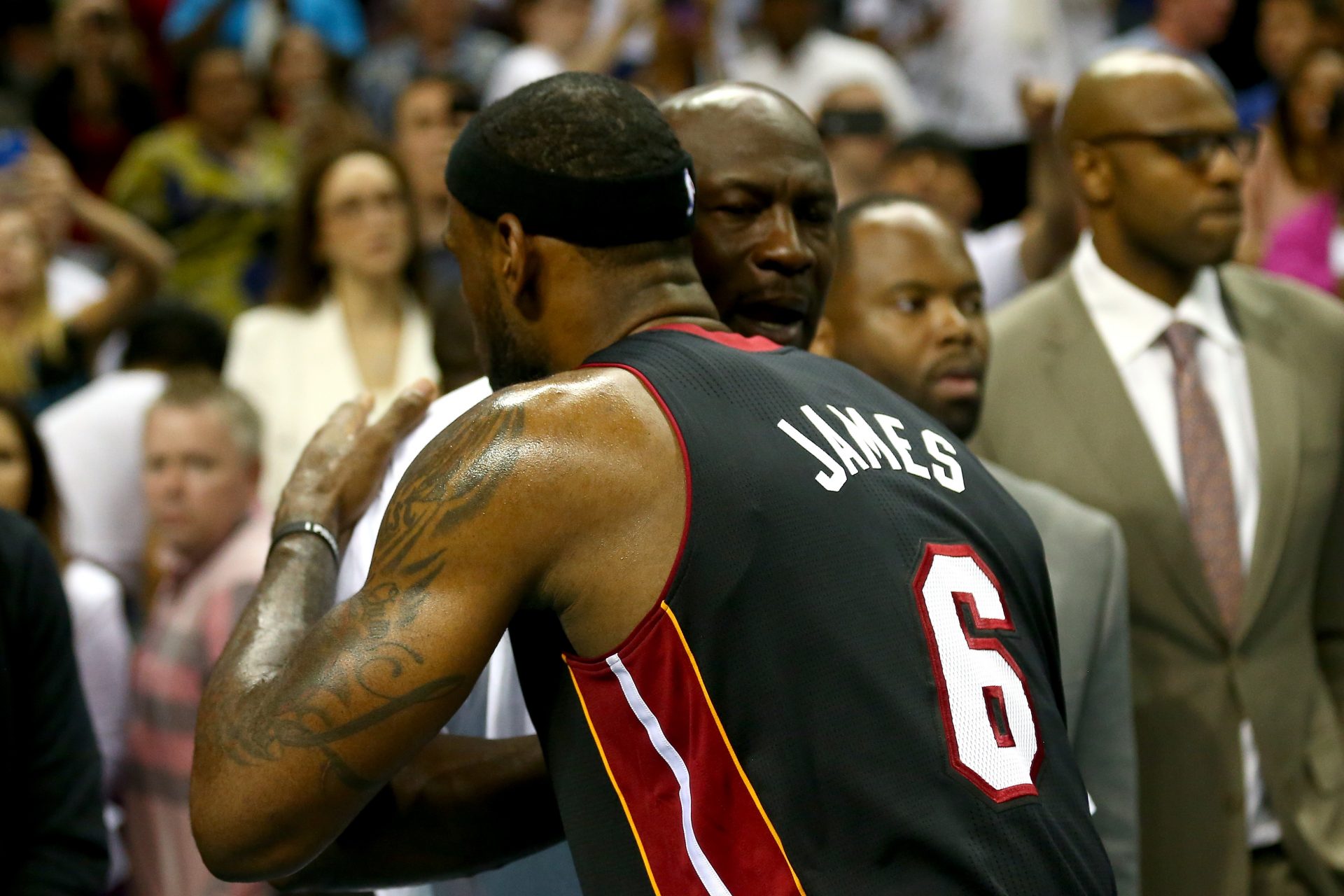 Michael Jordan and LeBron James