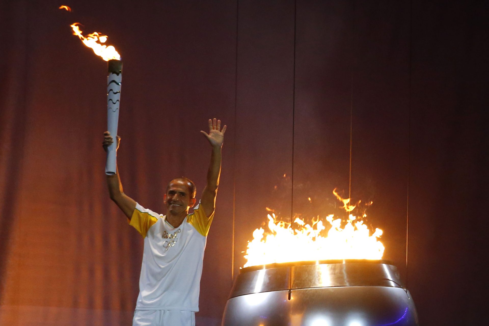 O tocha das Olimpíadas no Rio