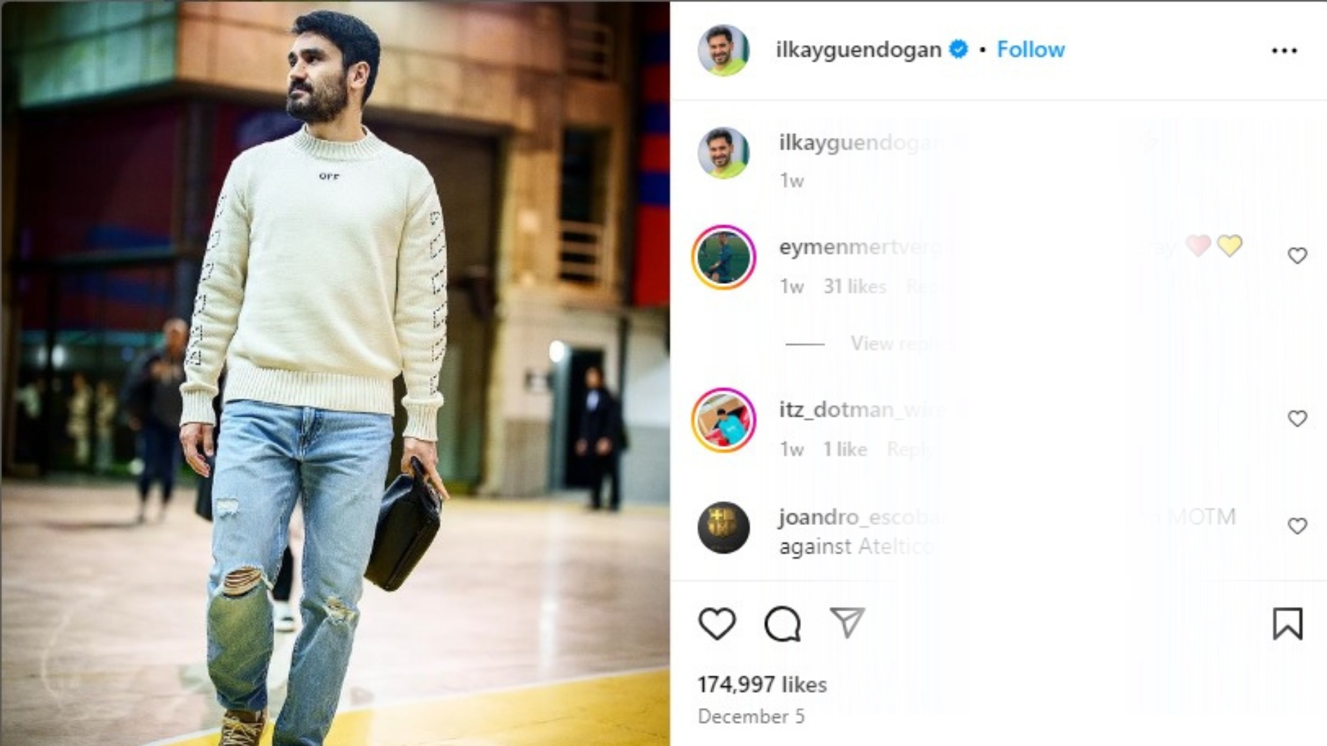 Il tedesco Ilkay Gündoğan