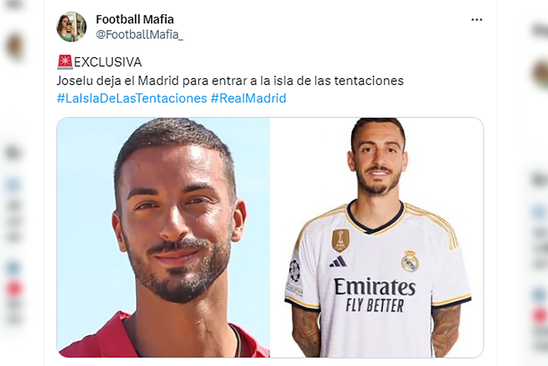 ¡Exclusiva! Joselu ficha por ‘La isla de las tentaciones’