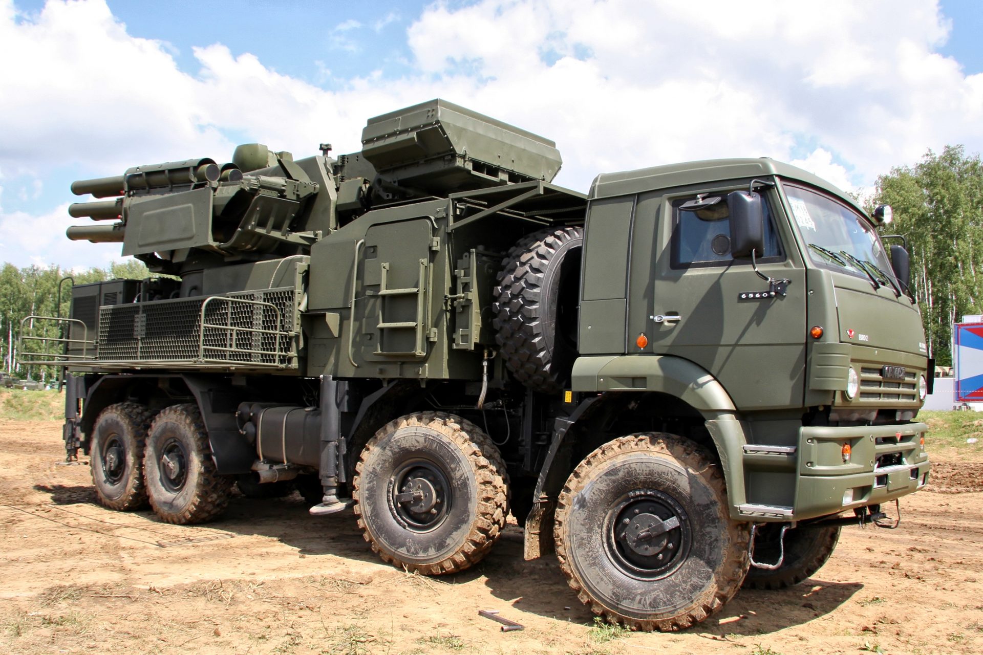 Fire damage destroyed two Pantsir systems