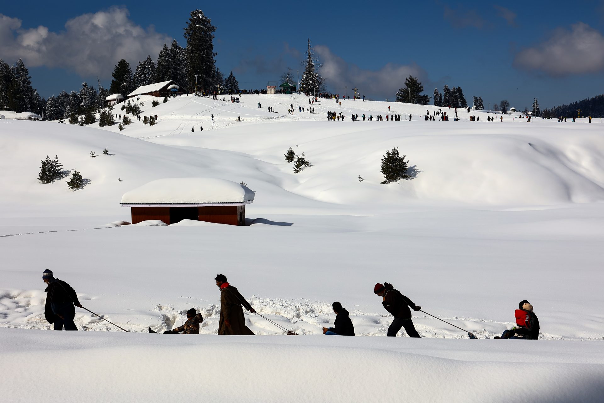 Así lucía en 2023 la estación de esquí de Gulmarg