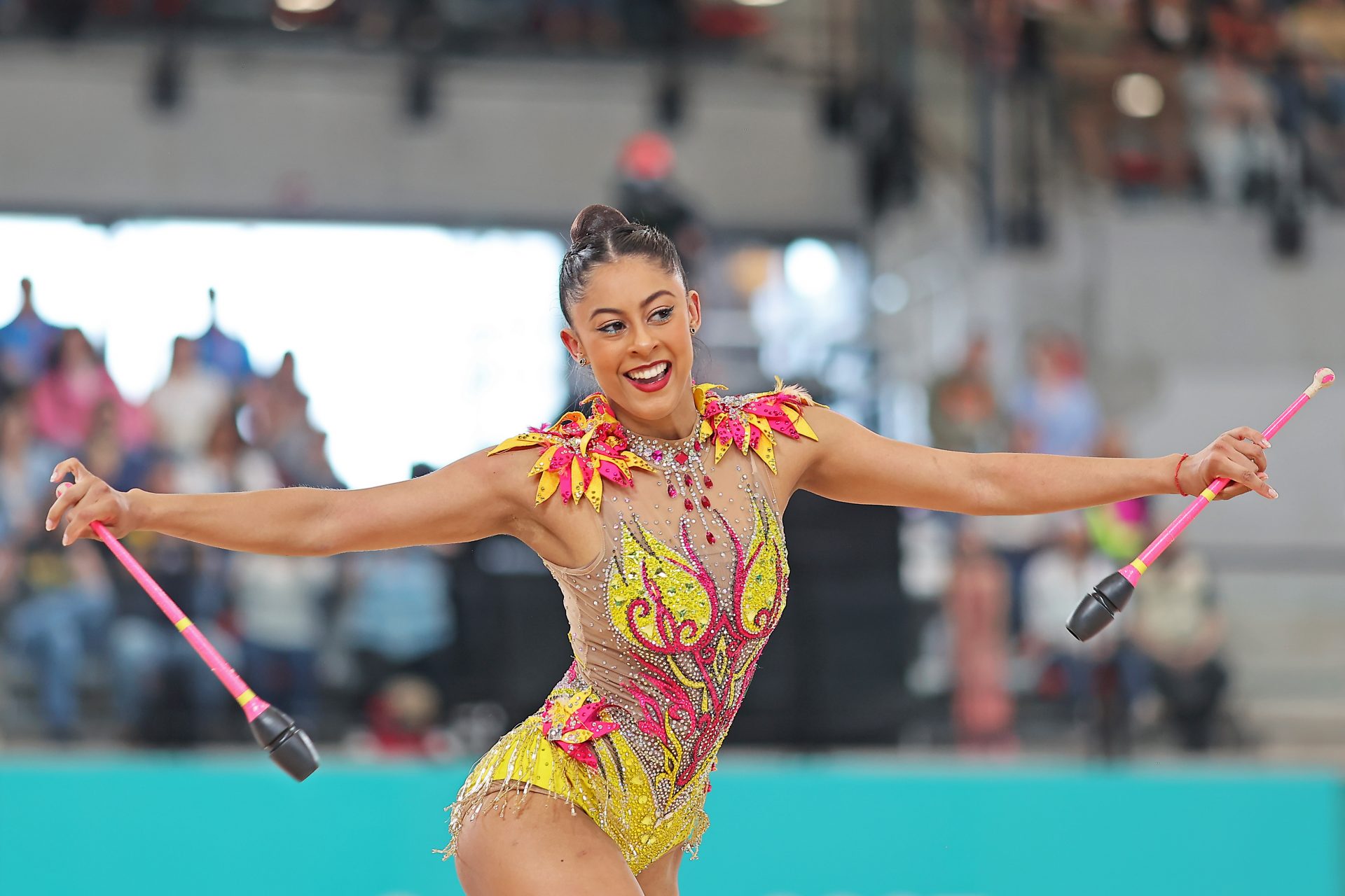 Estrela brasileira da ginástica ritmica