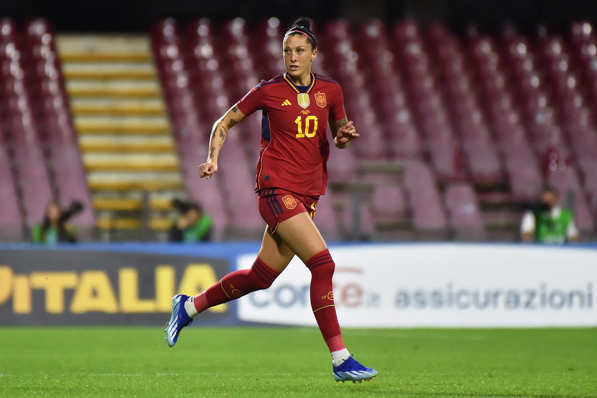 Junto a la Selección Española Femenina