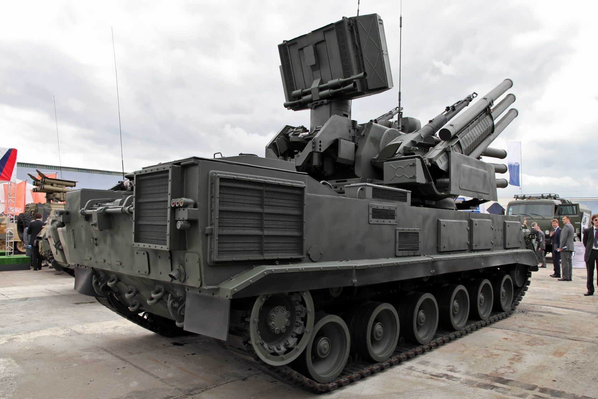 A self-propelled anti-aircraft gun 