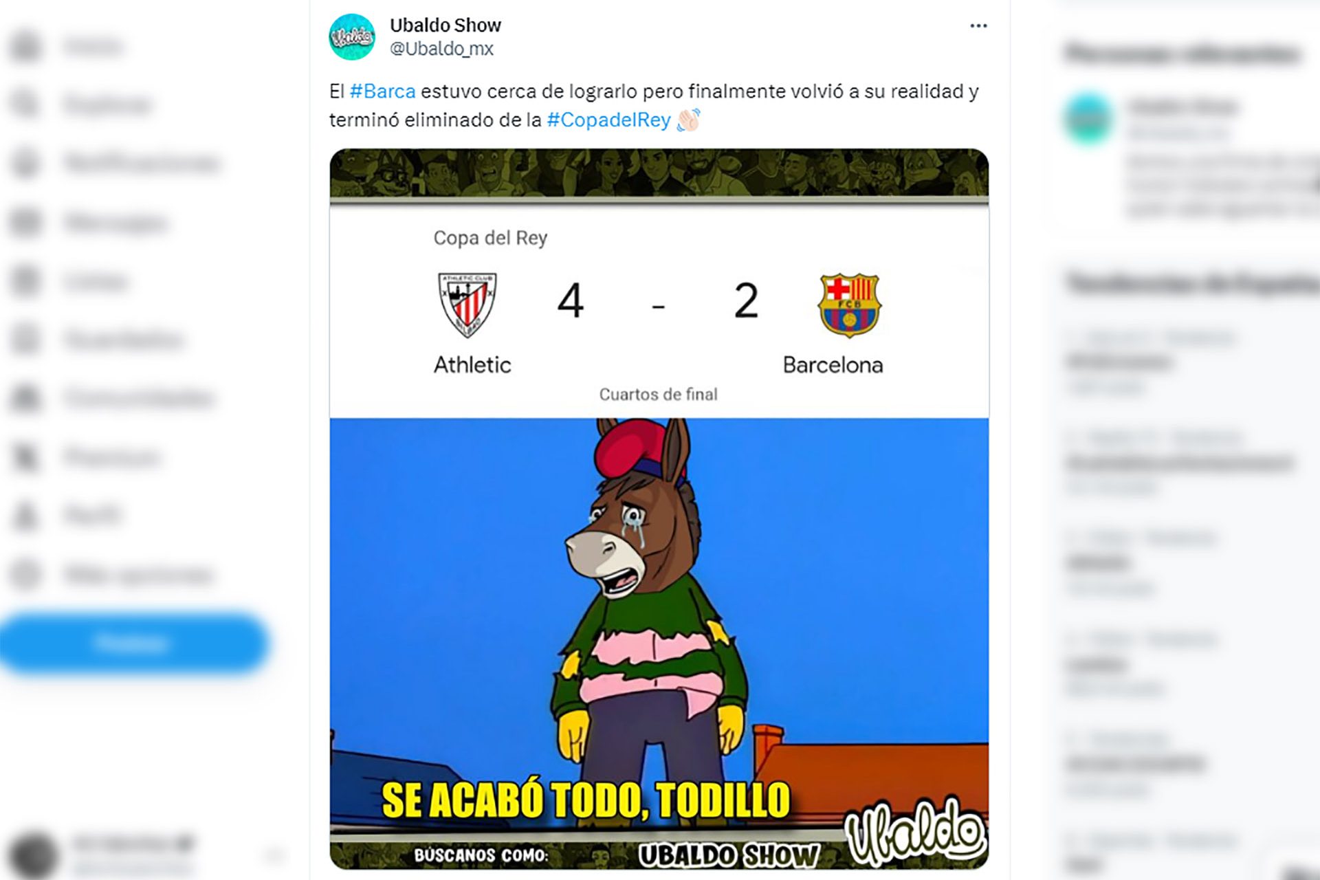 Adiós a la Copa del Rey