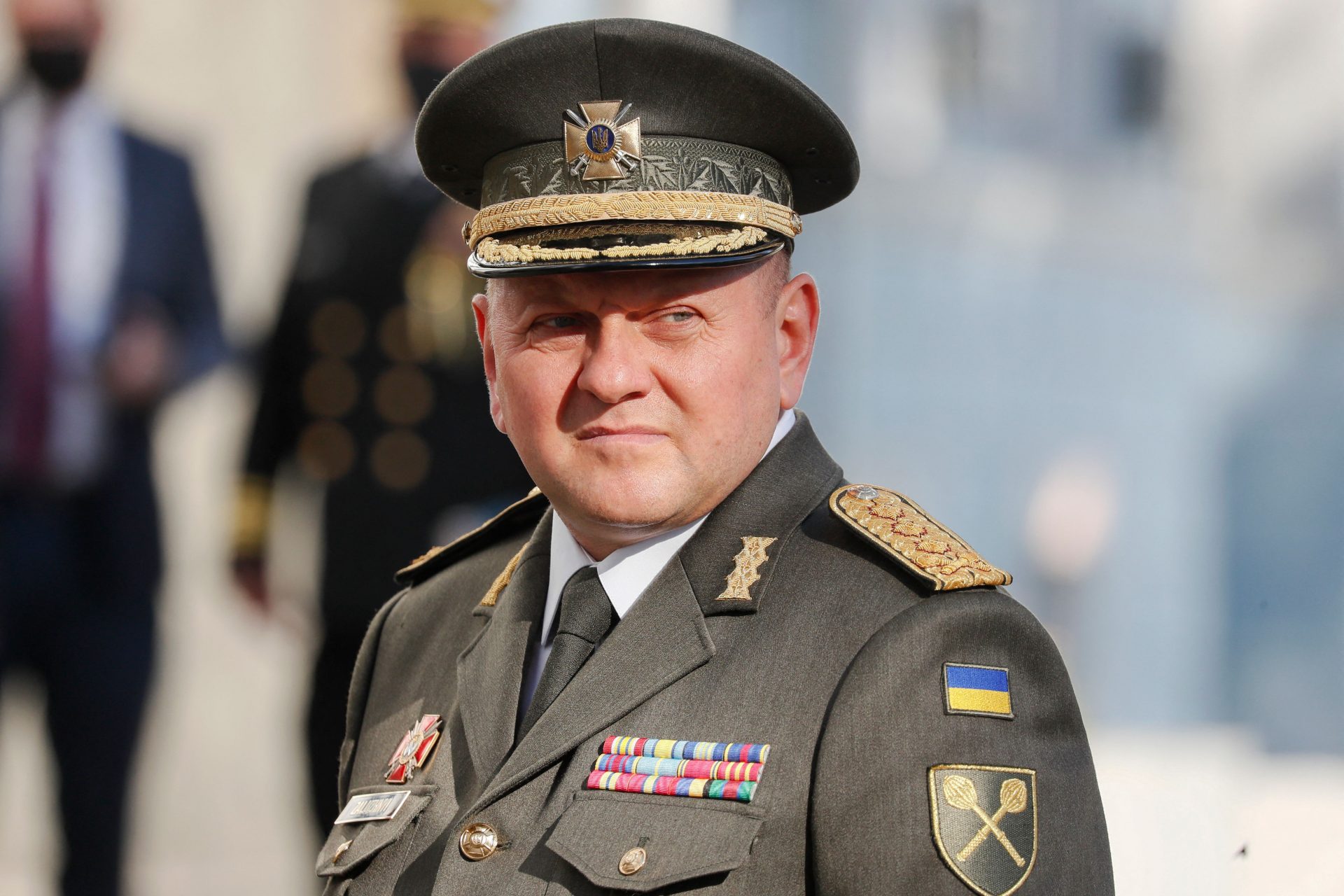 Besorgte ukrainische Militäroffiziere