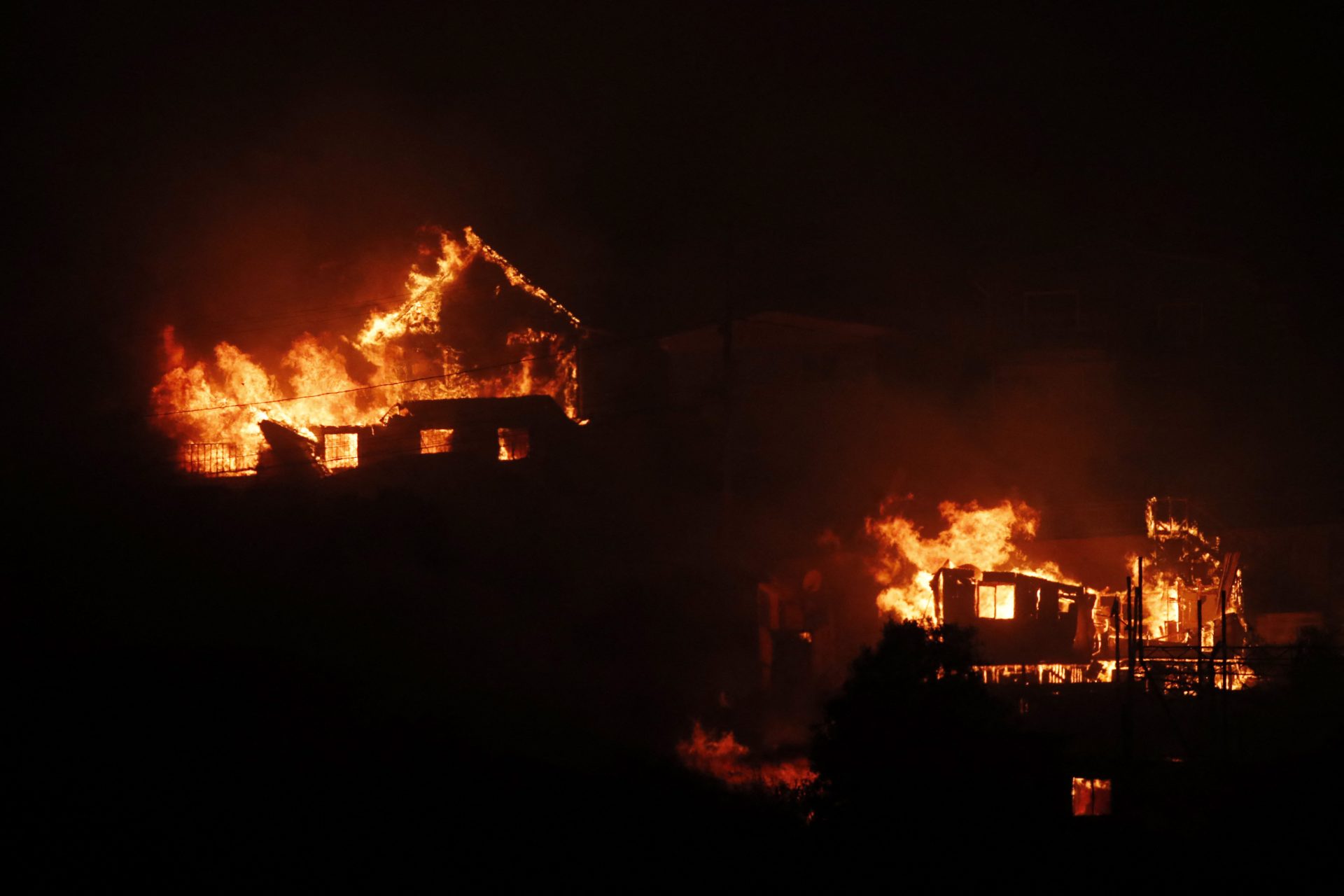 Beelden van de dodelijke branden in Chili