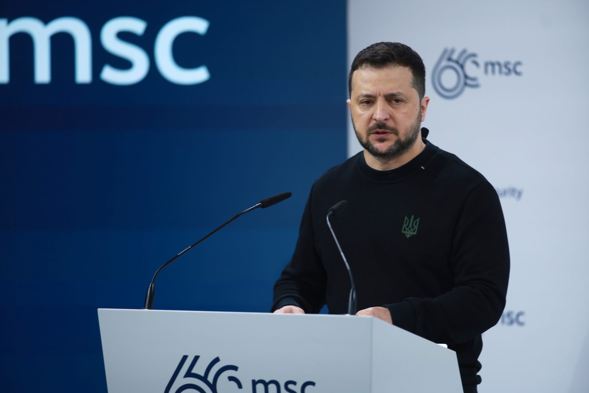 Zelensky also blamed a lack of munitions