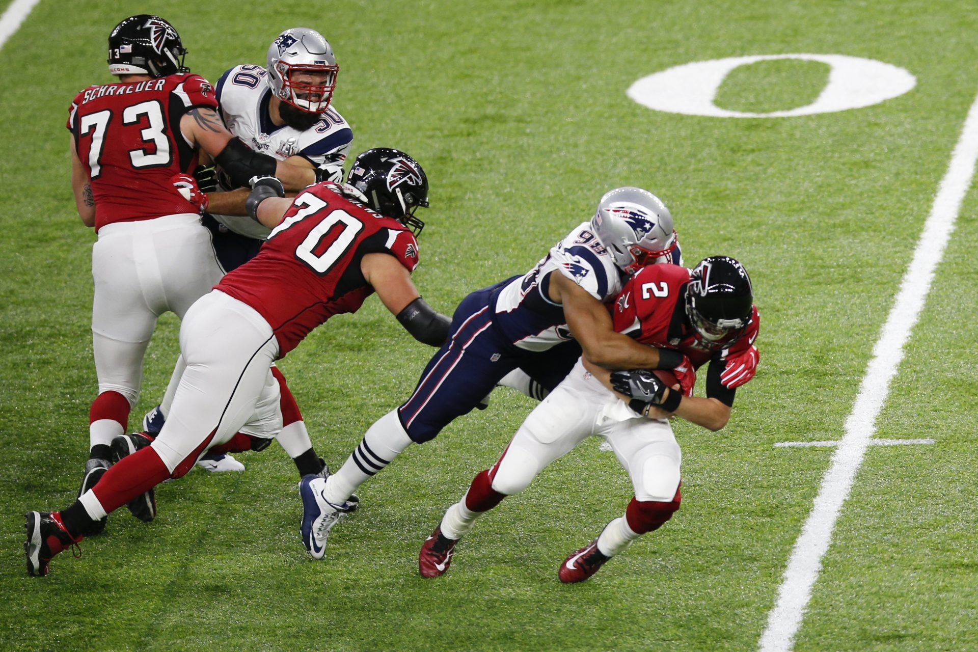 Super Bowl LI: Matt Ryan takes an untimely sack