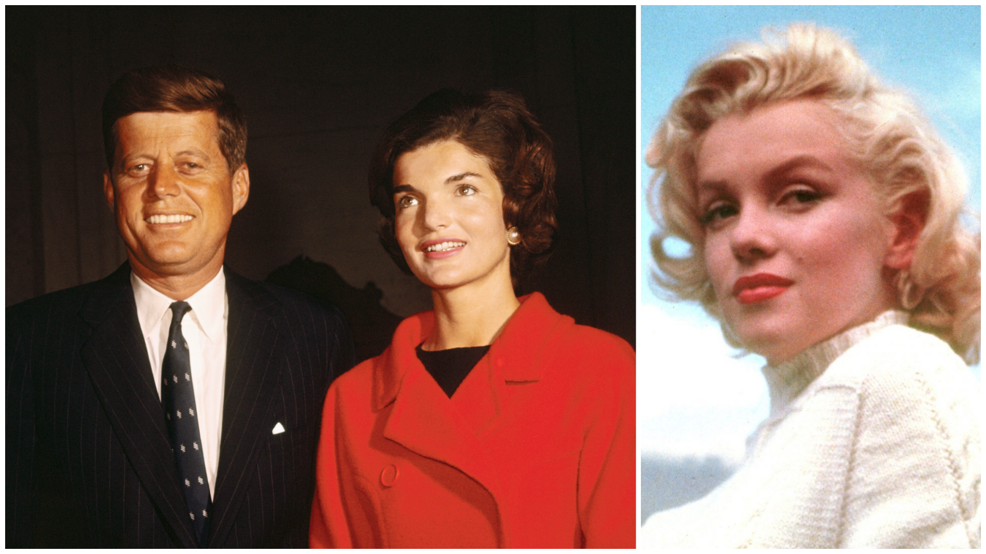 Jackie Kennedy - John F. Kennedy - Marilyn Monroe