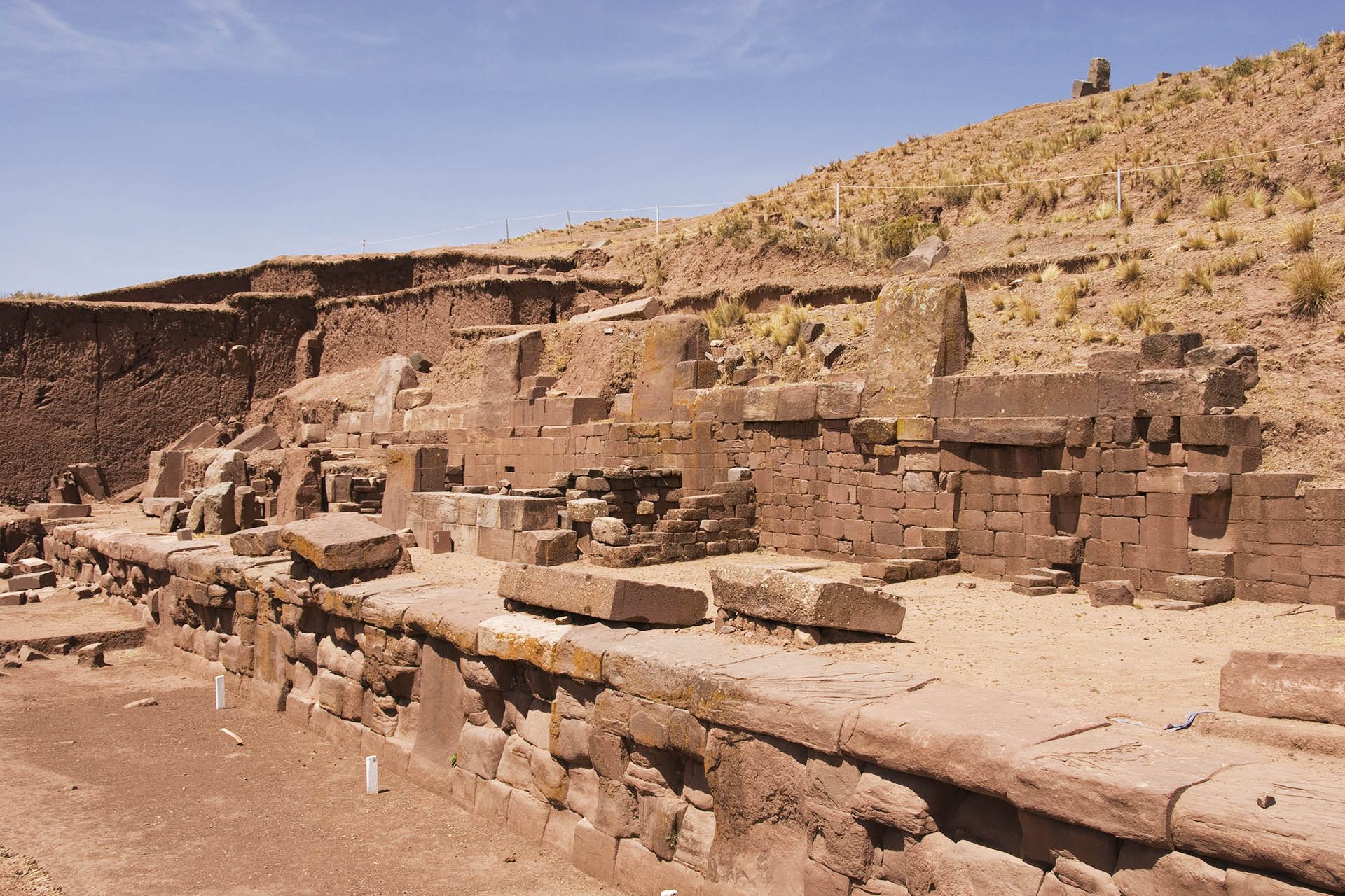 La pirámide de Akapana, en Bolivia