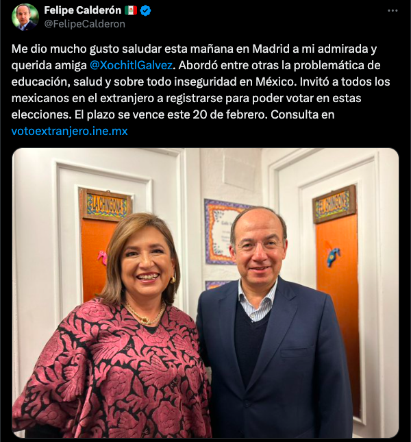 La foto con Felipe Calderón