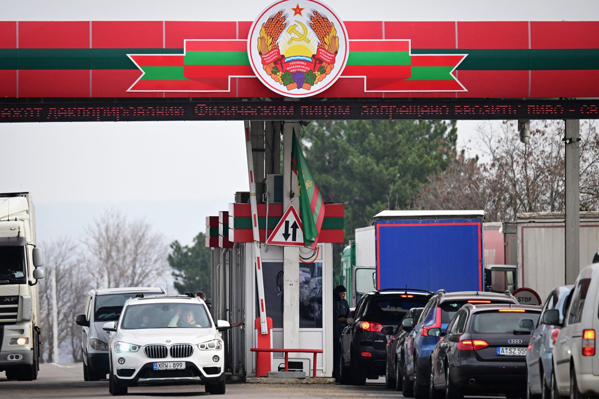 Spanning in Transnistrië, een pro-Russische regio van Moldavië die bescherming wil van Poetin
