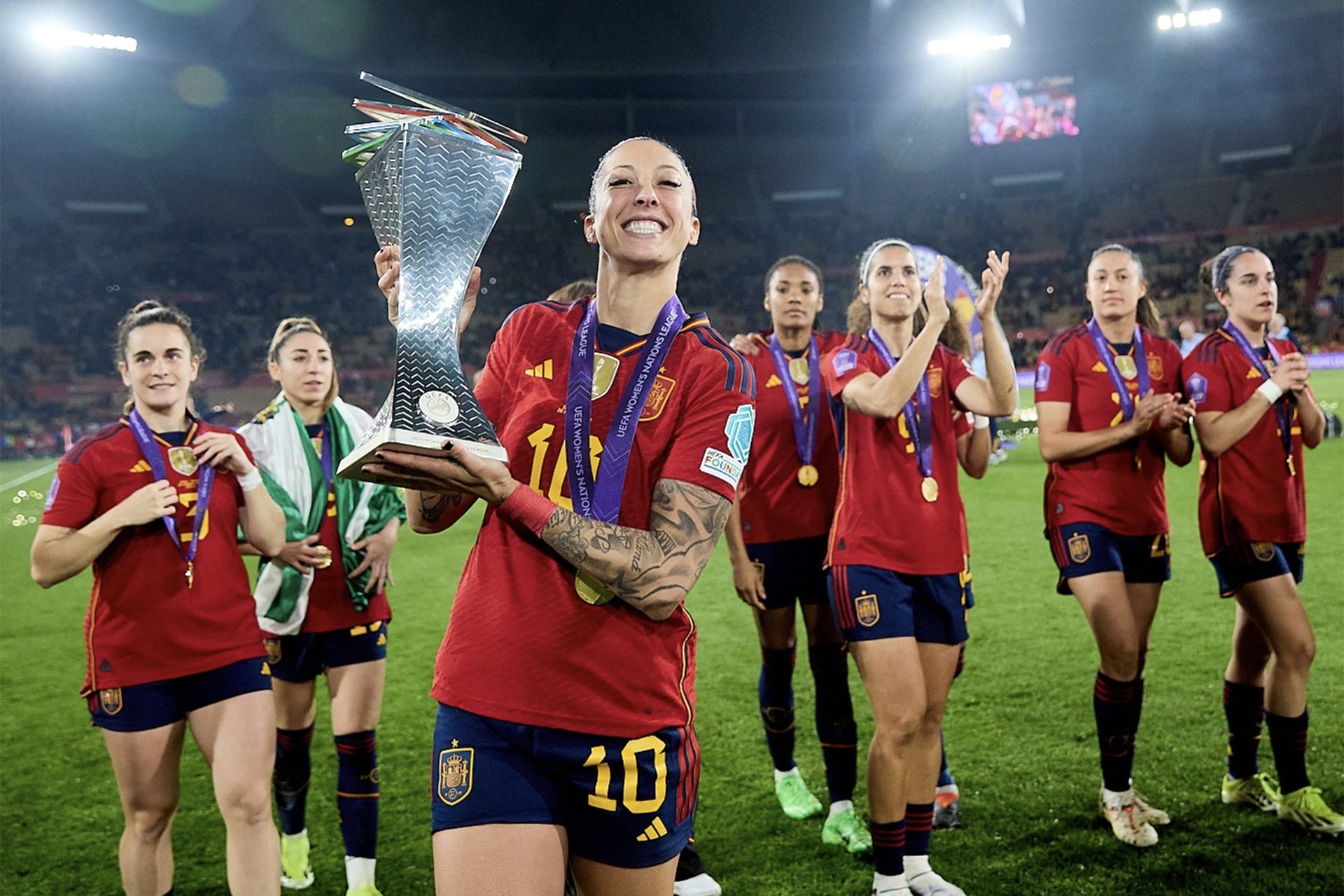 En la selección también ha recuperado la sonrisa