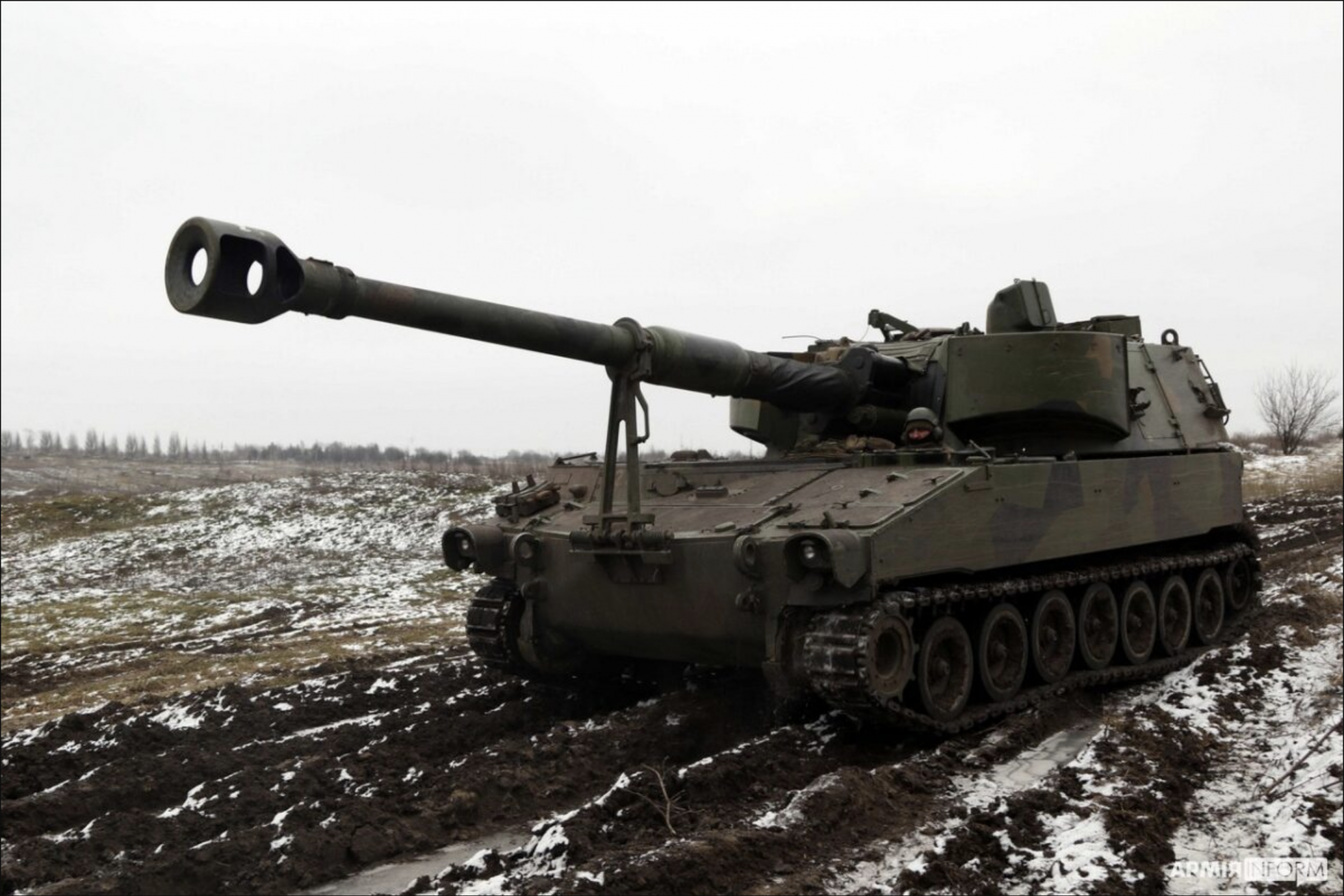 Die Reichweite einer Panzerhaubitze M109 Paladin