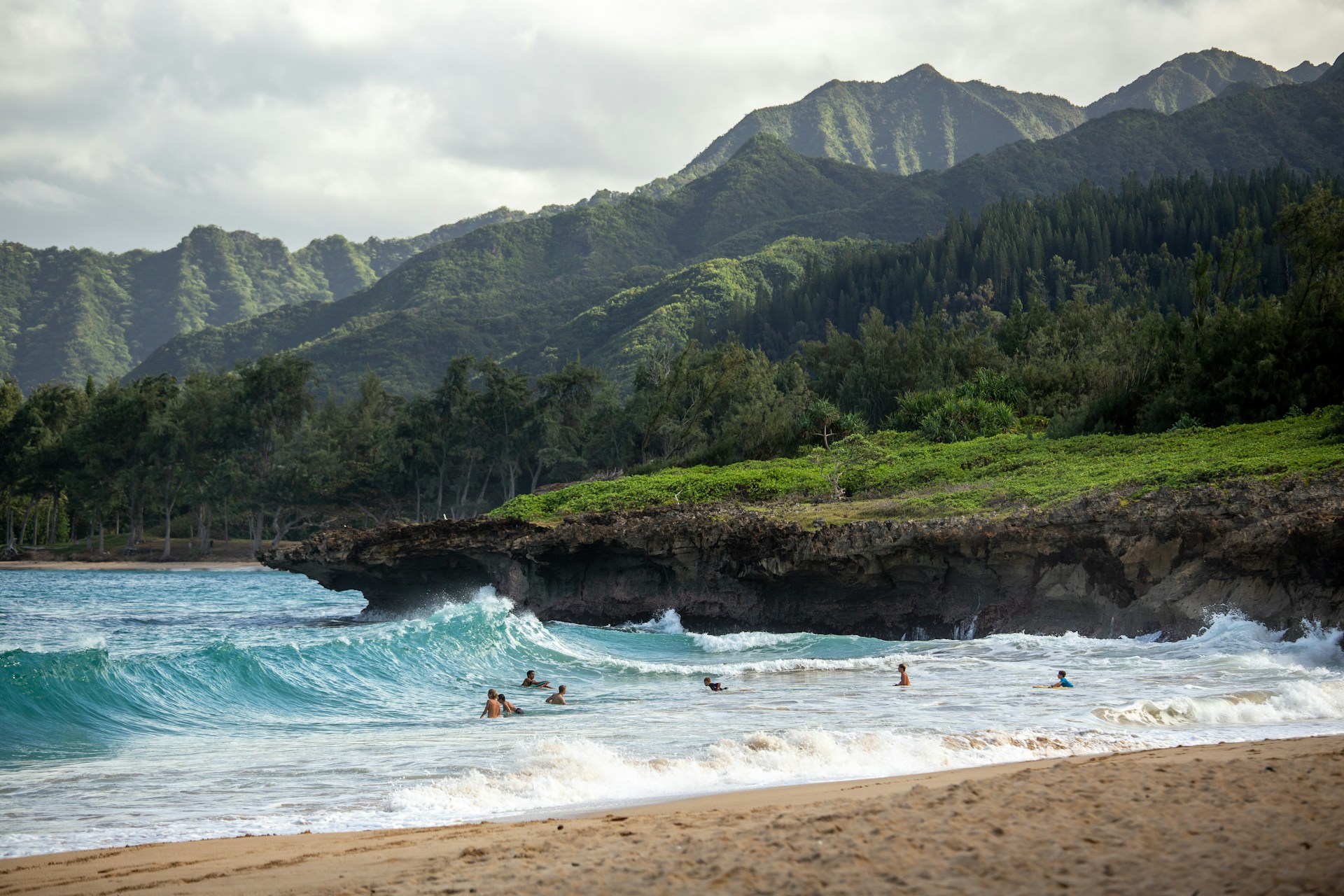 Hawaii und große Wellen