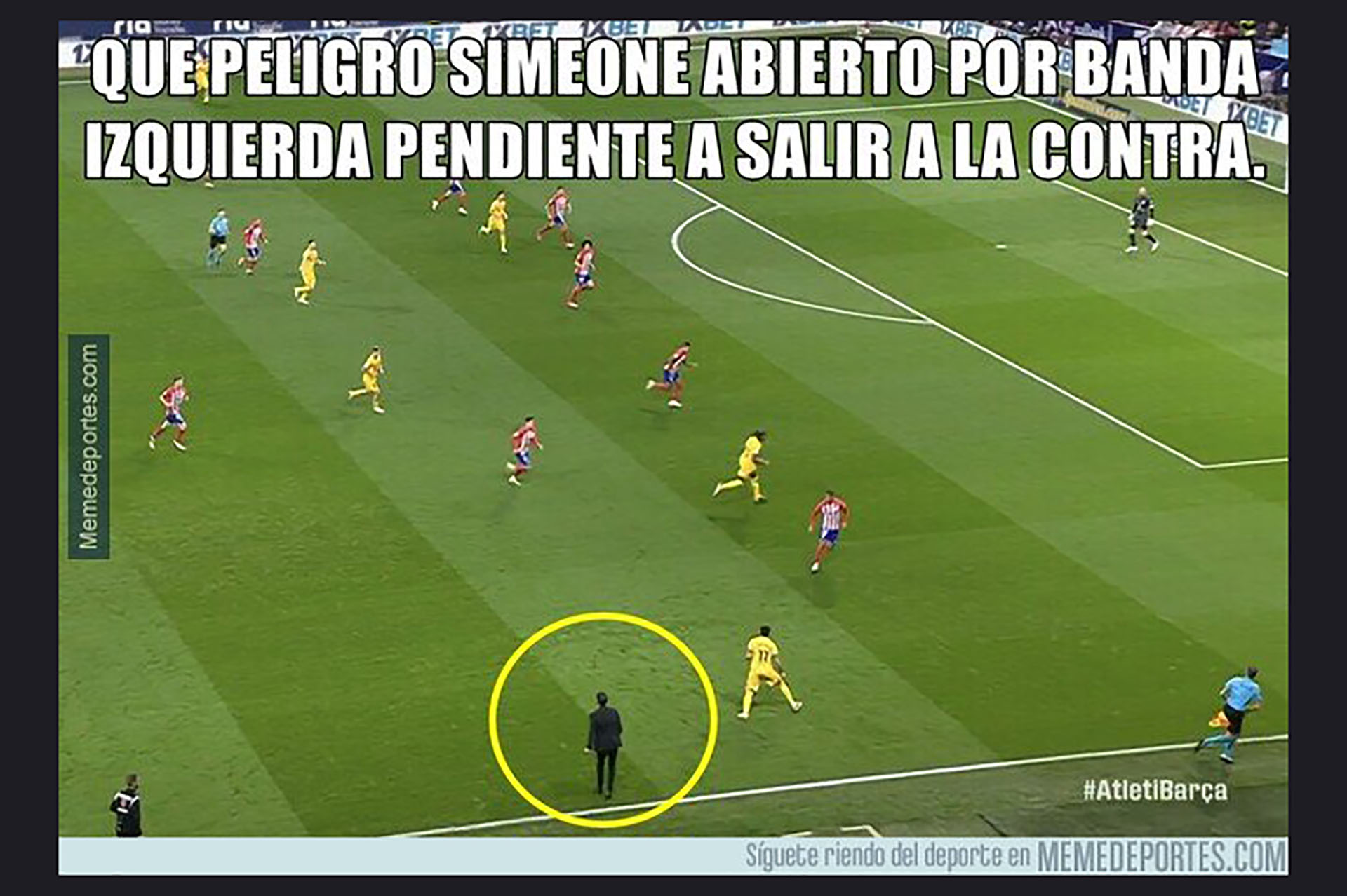 Simeone, desubicado